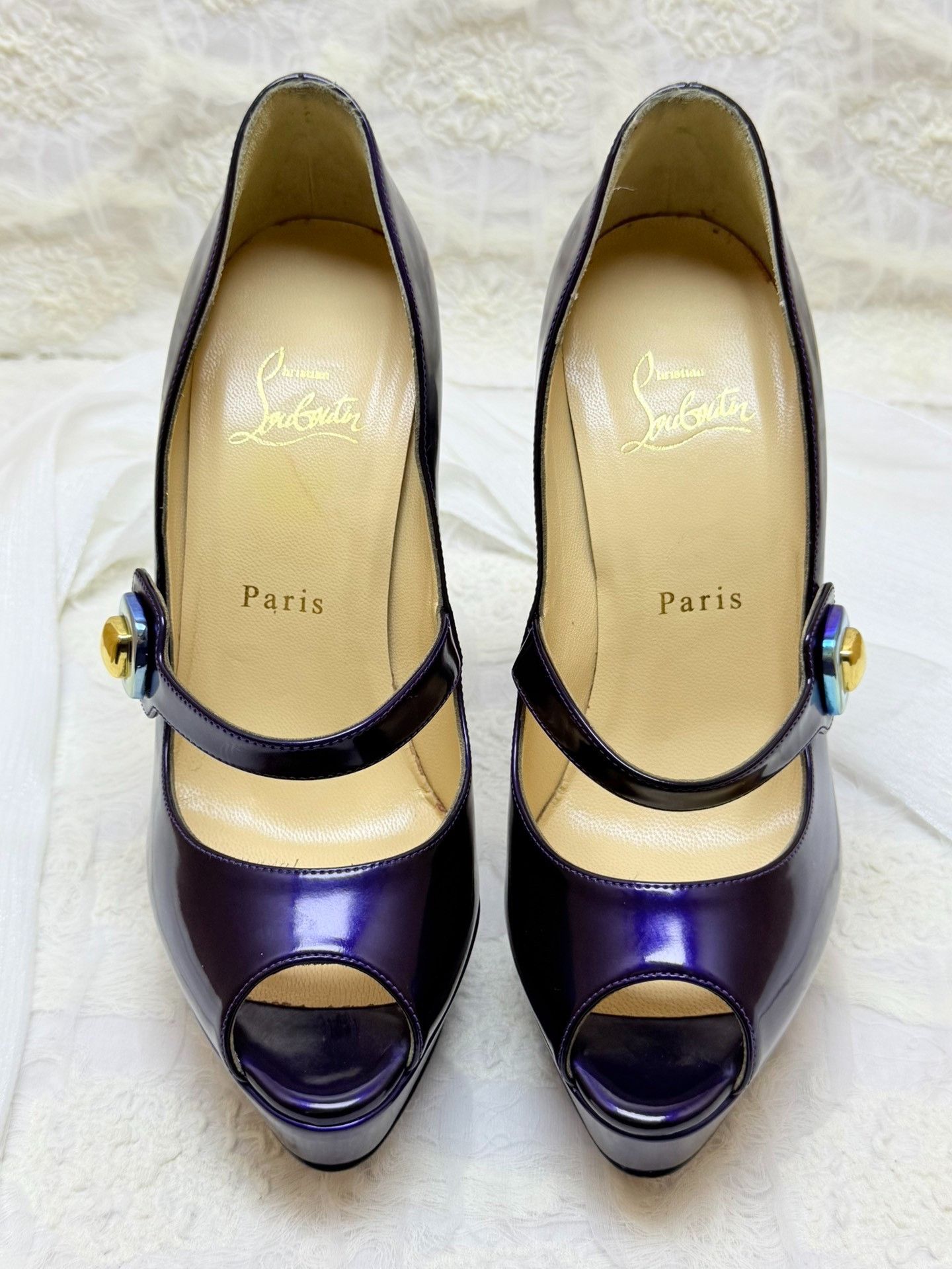 Christian Louboutin Christian Louboutin Purple Lowtop Sneakers us_8-5 Women Size US 8.5 / IT 38.5 - 4 Thumbnail