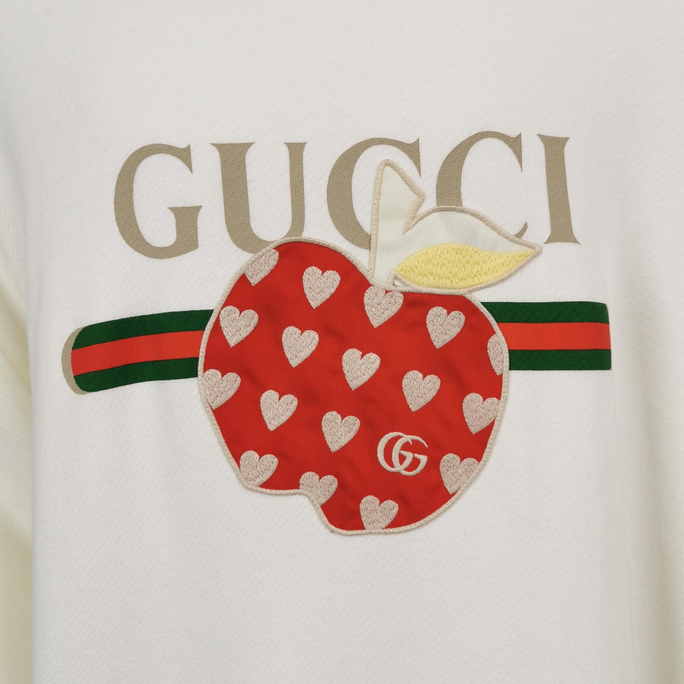 Gucci Gucci Apple Heart Logo Sweatshirt XXL Size US XXL / EU 58 / 5 - 3 Thumbnail