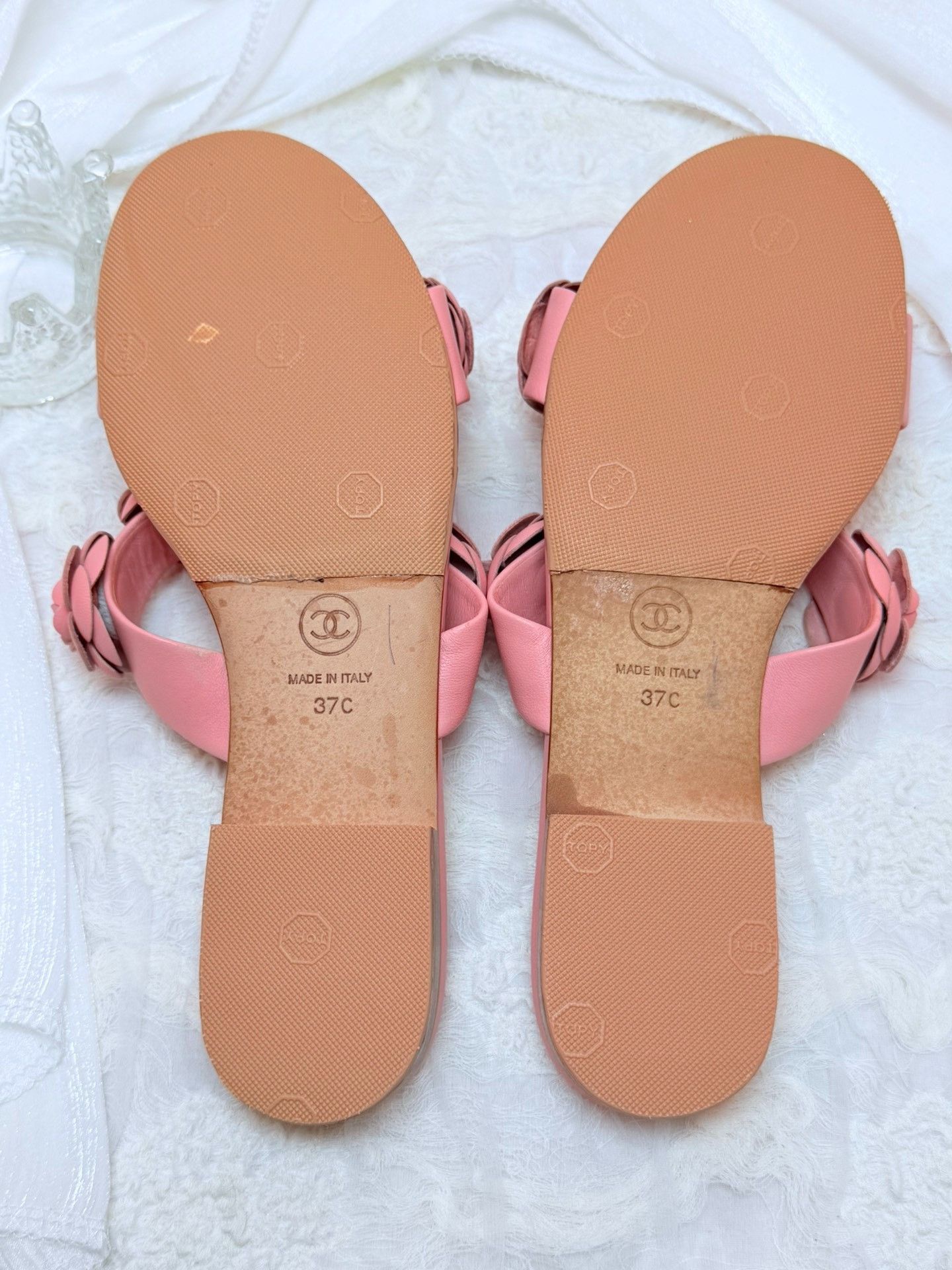 Chanel Chanel Leather Pink Sandals us_7 Women Size US 7 / IT 37 - 6 Thumbnail