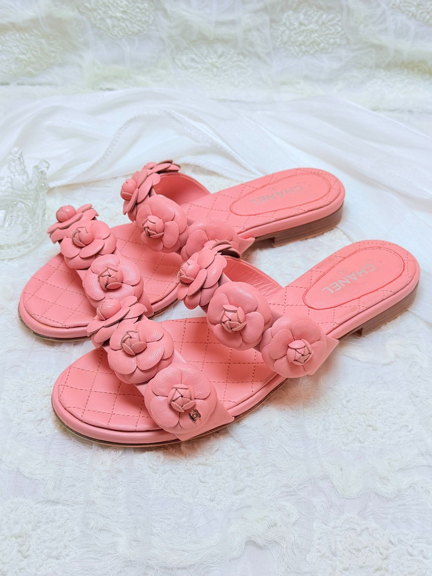 Chanel Chanel Leather Pink Sandals us_7 Women Size US 7 / IT 37 - 3 Thumbnail