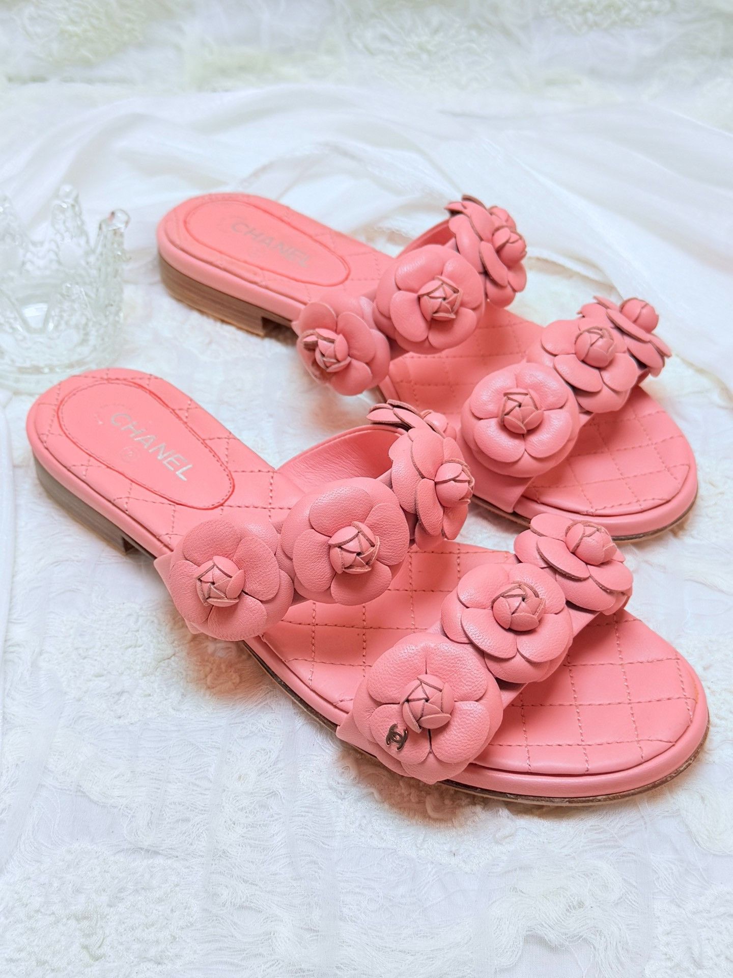 Chanel Chanel Leather Pink Sandals us_7 Women Size US 7 / IT 37 - 2 Thumbnail
