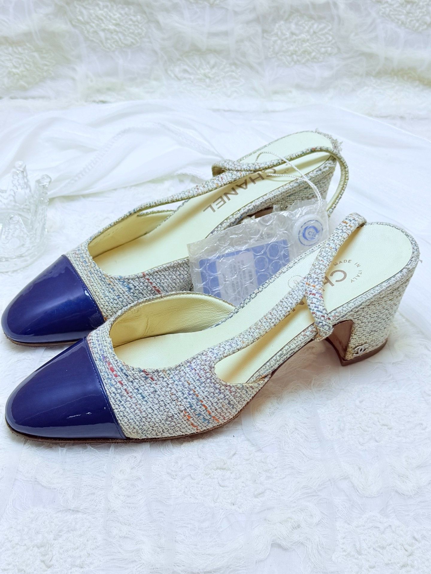 Chanel Chanel Knit Multi Sandals us_7-5 Women Size US 7.5 / IT 37.5 - 2 Thumbnail
