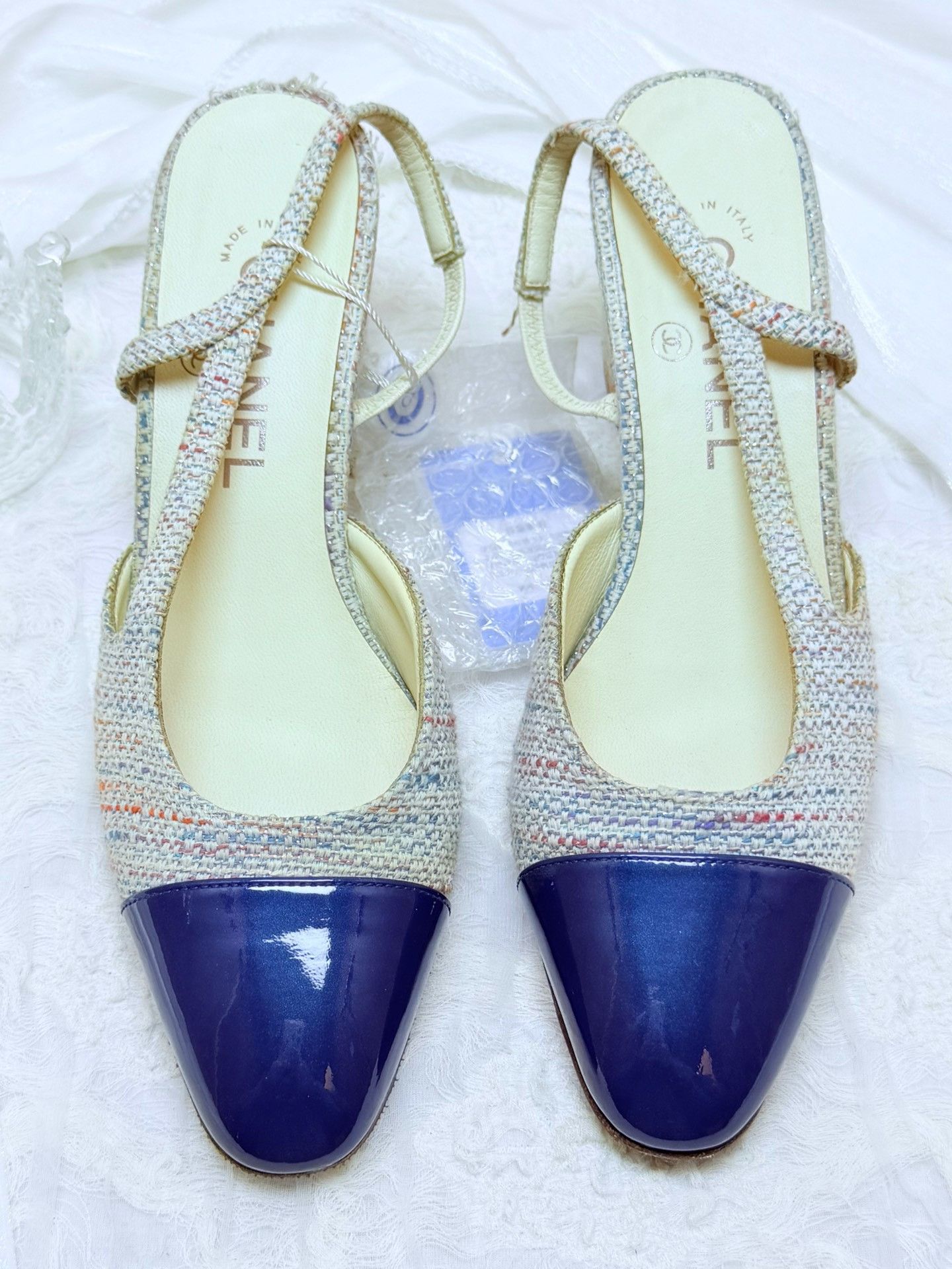 Chanel Chanel Knit Multi Sandals us_7-5 Women Size US 7.5 / IT 37.5 - 3 Thumbnail