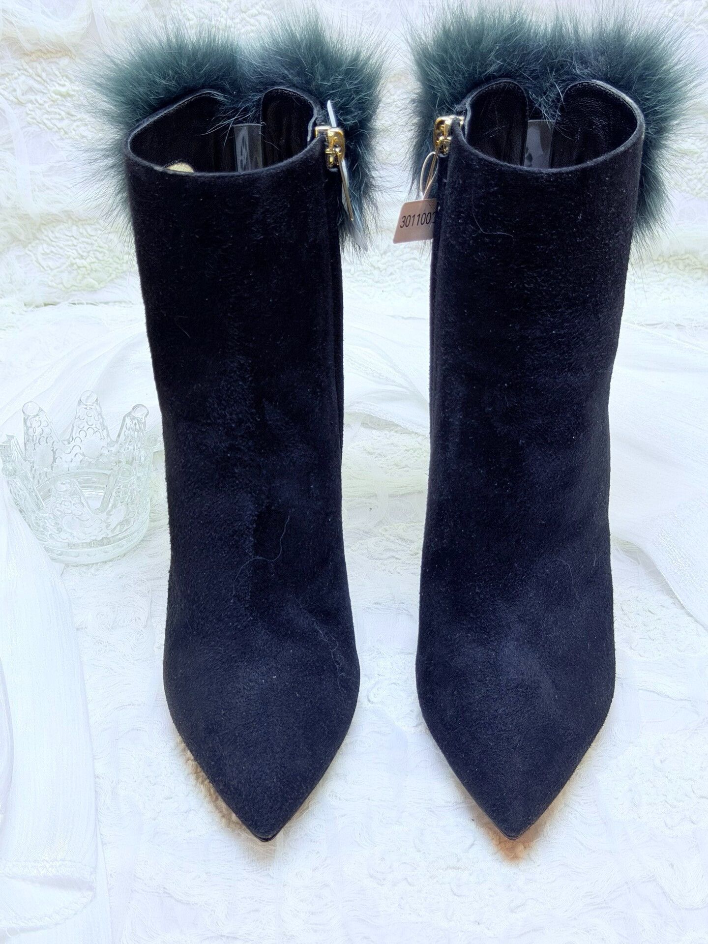 Jimmy Choo Jimmy Choo Suede Black Boots it_34-5 Women Size US 4.5 / IT 34.5 - 3 Thumbnail