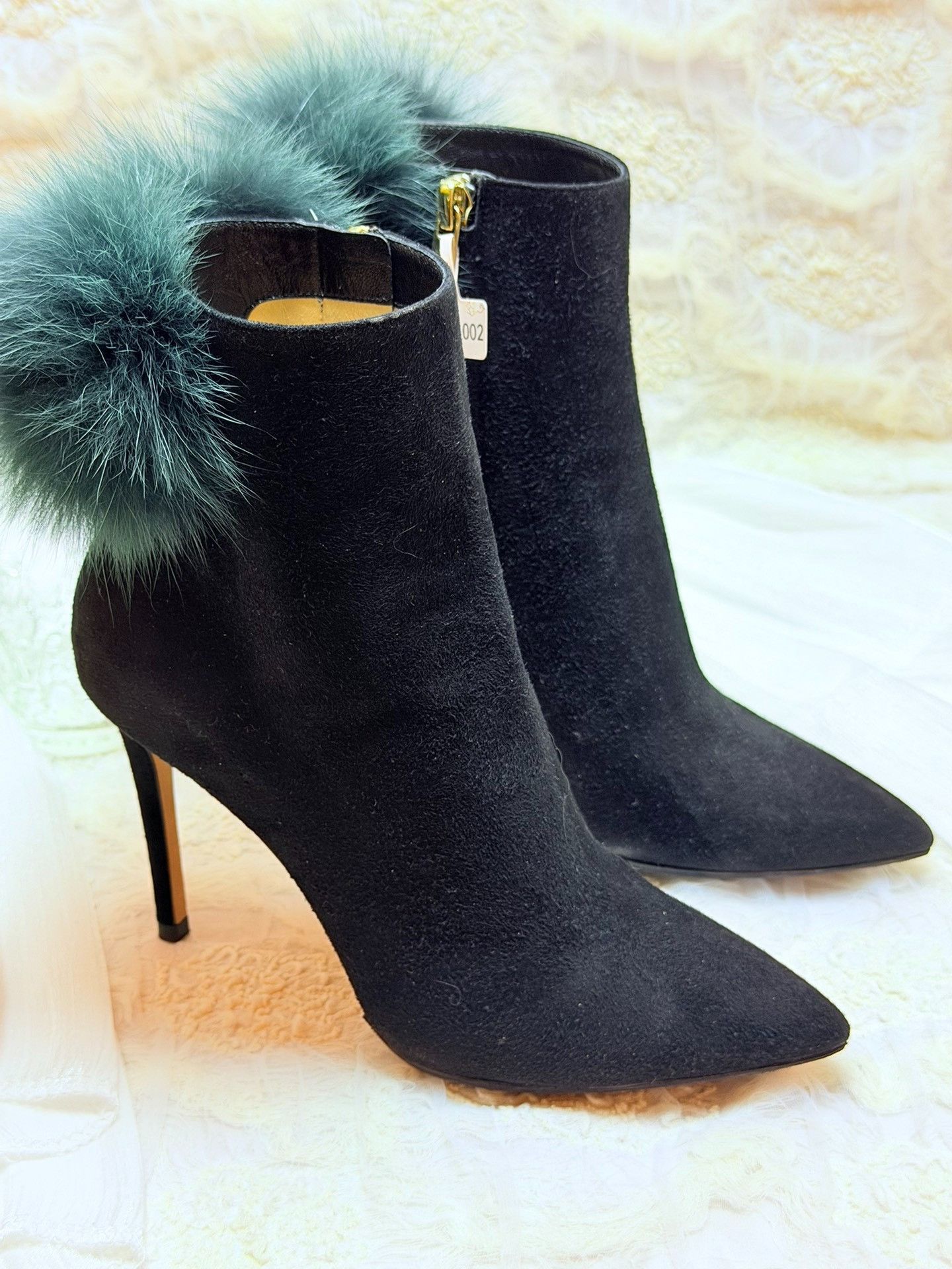 Jimmy Choo Jimmy Choo Suede Black Boots it_34-5 Women Size US 4.5 / IT 34.5 - 2 Thumbnail