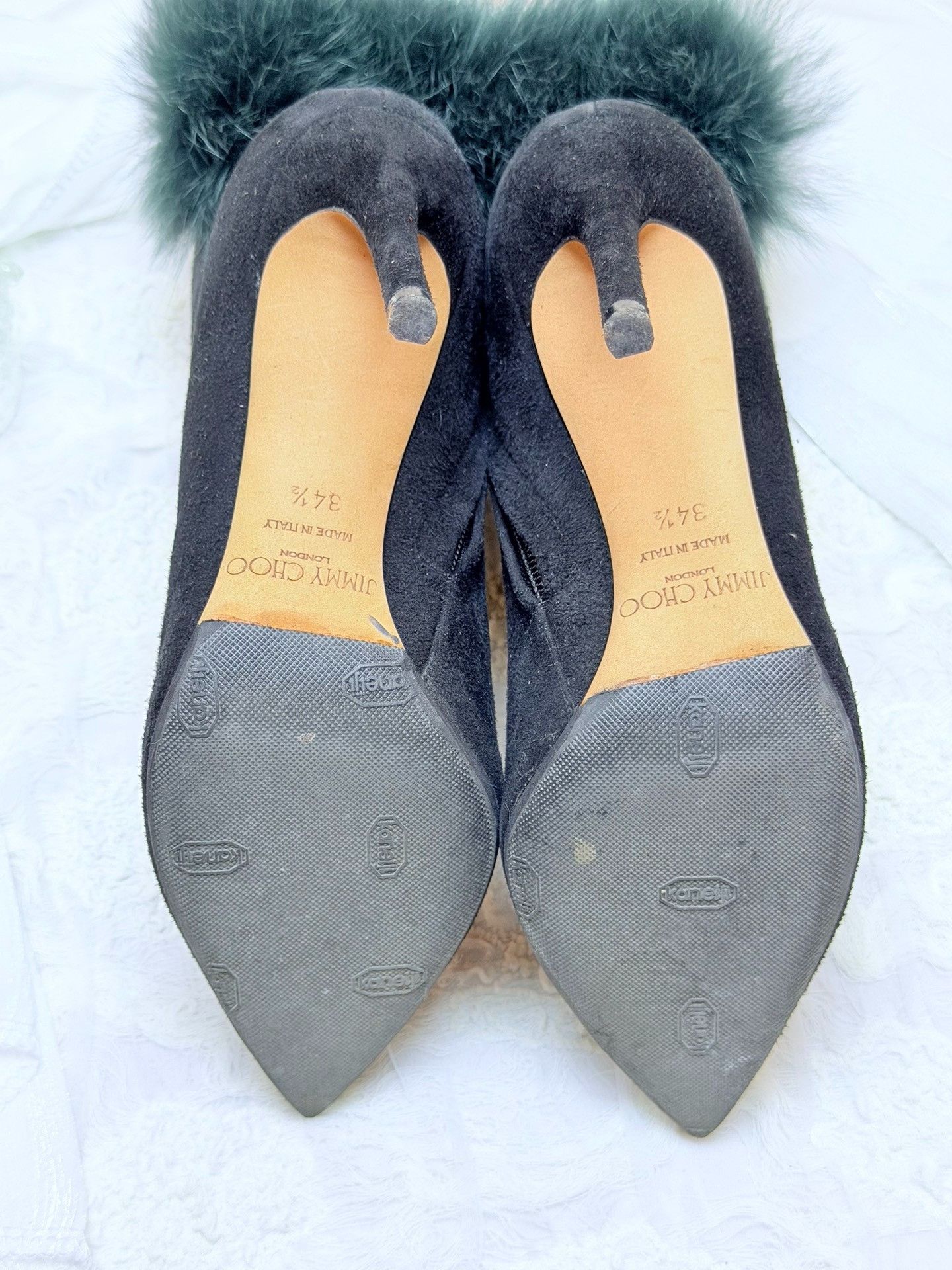 Jimmy Choo Jimmy Choo Suede Black Boots it_34-5 Women Size US 4.5 / IT 34.5 - 5 Thumbnail