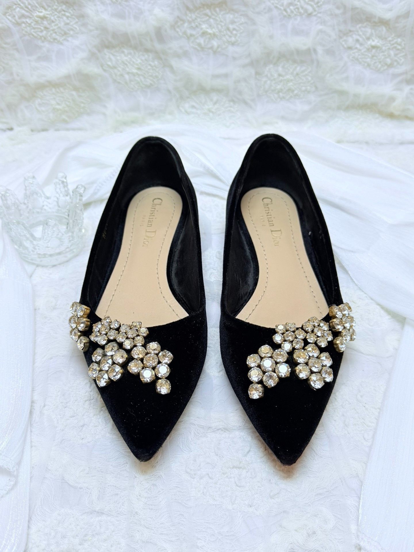 Dior Dior Velvet Black Lowtop Sneakers us_6 Women Size US 6 / IT 36 - 3 Thumbnail