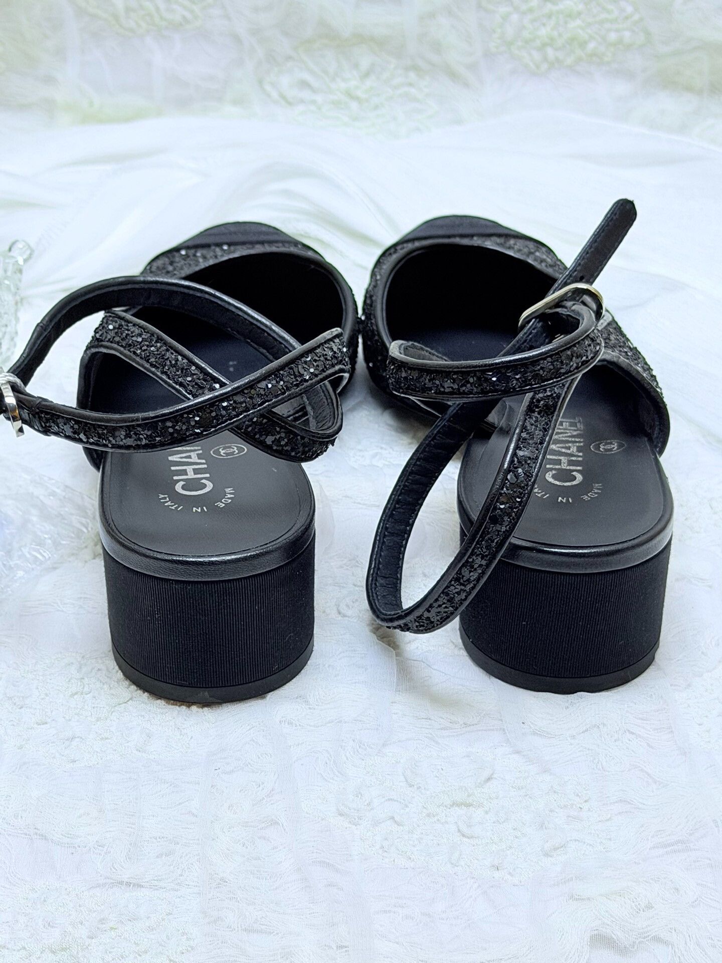 Chanel Chanel Black Sandals us_7-5 Women Size US 7.5 / IT 37.5 - 5 Thumbnail