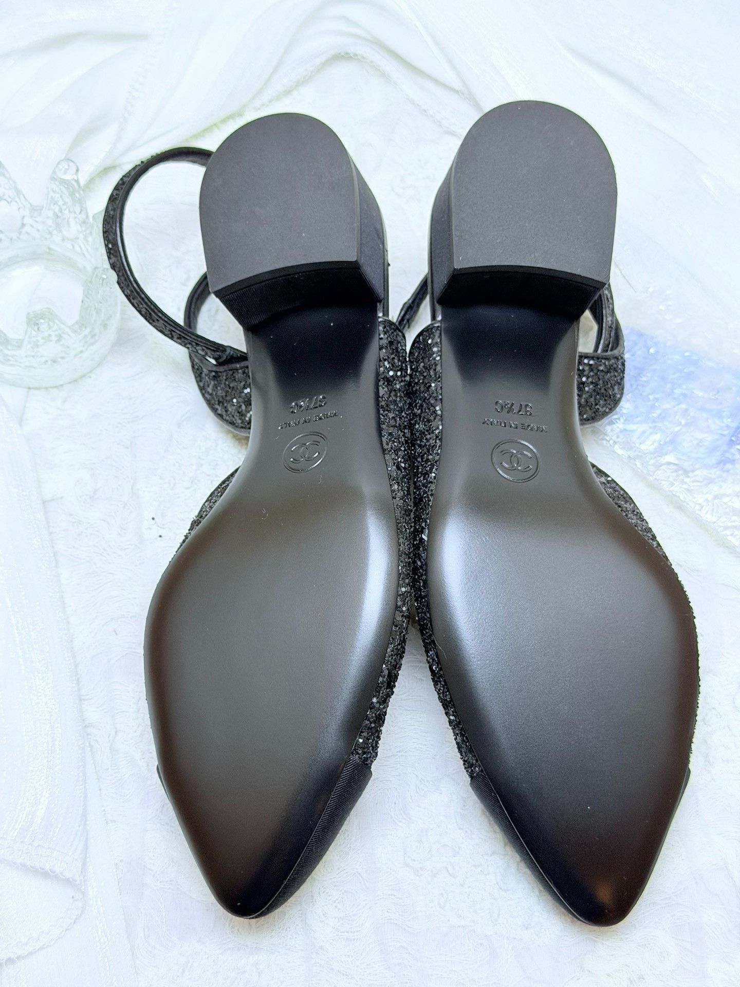 Chanel Chanel Black Sandals us_7-5 Women Size US 7.5 / IT 37.5 - 6 Thumbnail