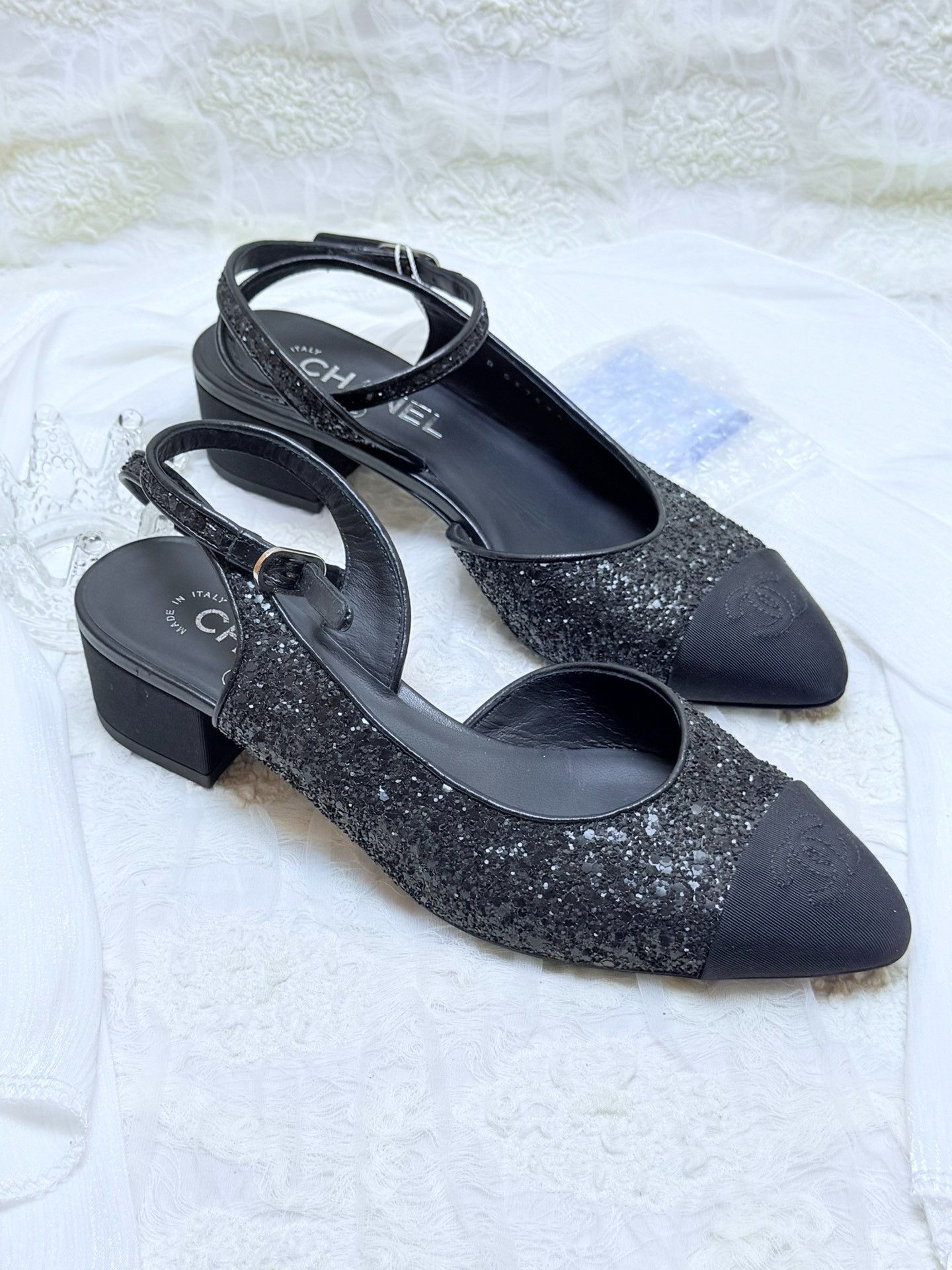 Chanel Chanel Black Sandals us_7-5 Women Size US 7.5 / IT 37.5 - 4 Thumbnail
