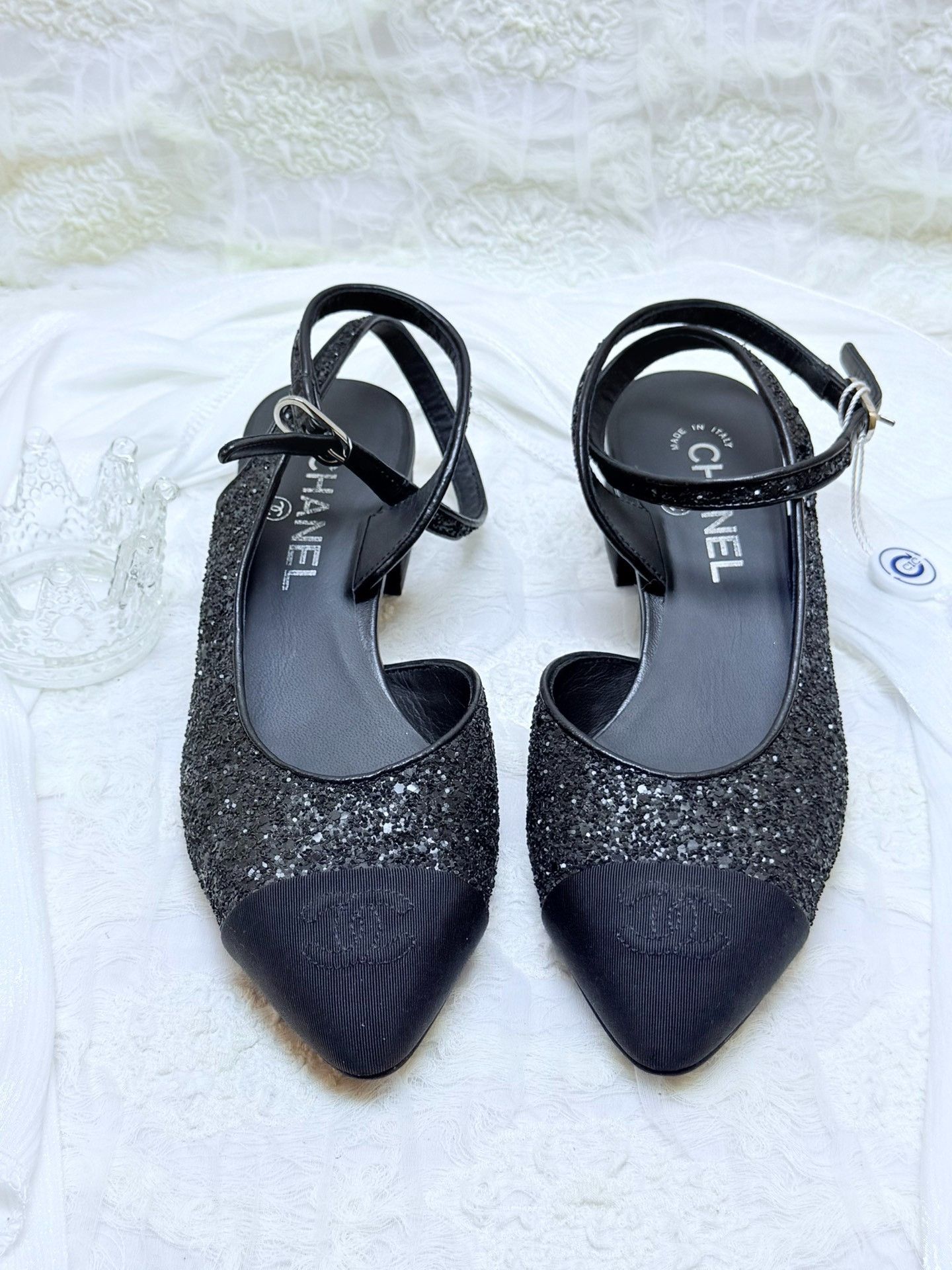Chanel Chanel Black Sandals us_7-5 Women Size US 7.5 / IT 37.5 - 3 Thumbnail