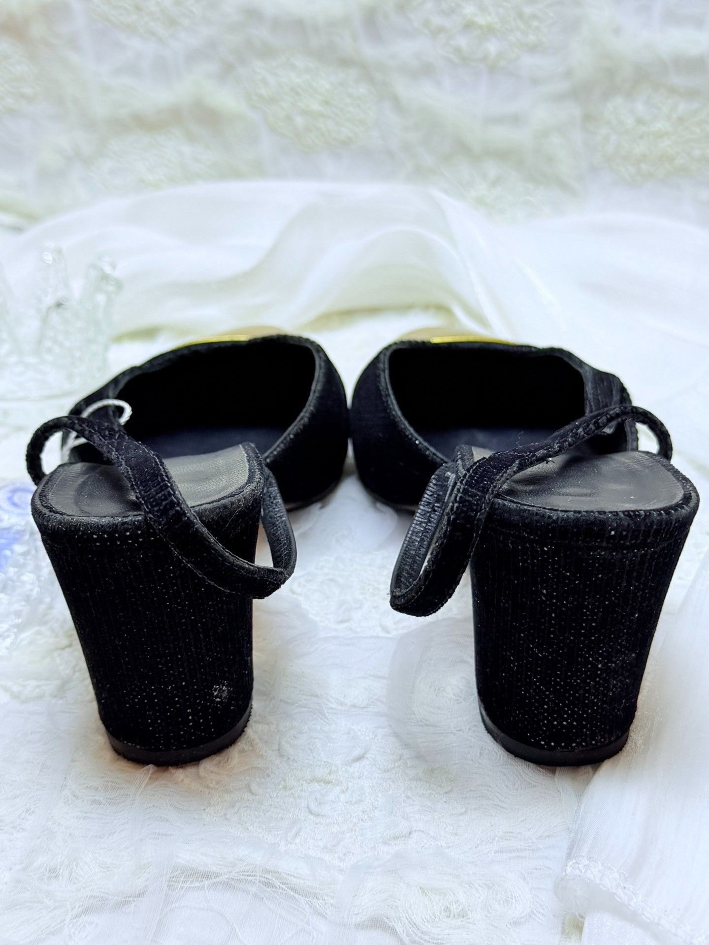 Chanel Chanel Black Sandals us_7-5 Women Size US 7.5 / IT 37.5 - 4 Thumbnail