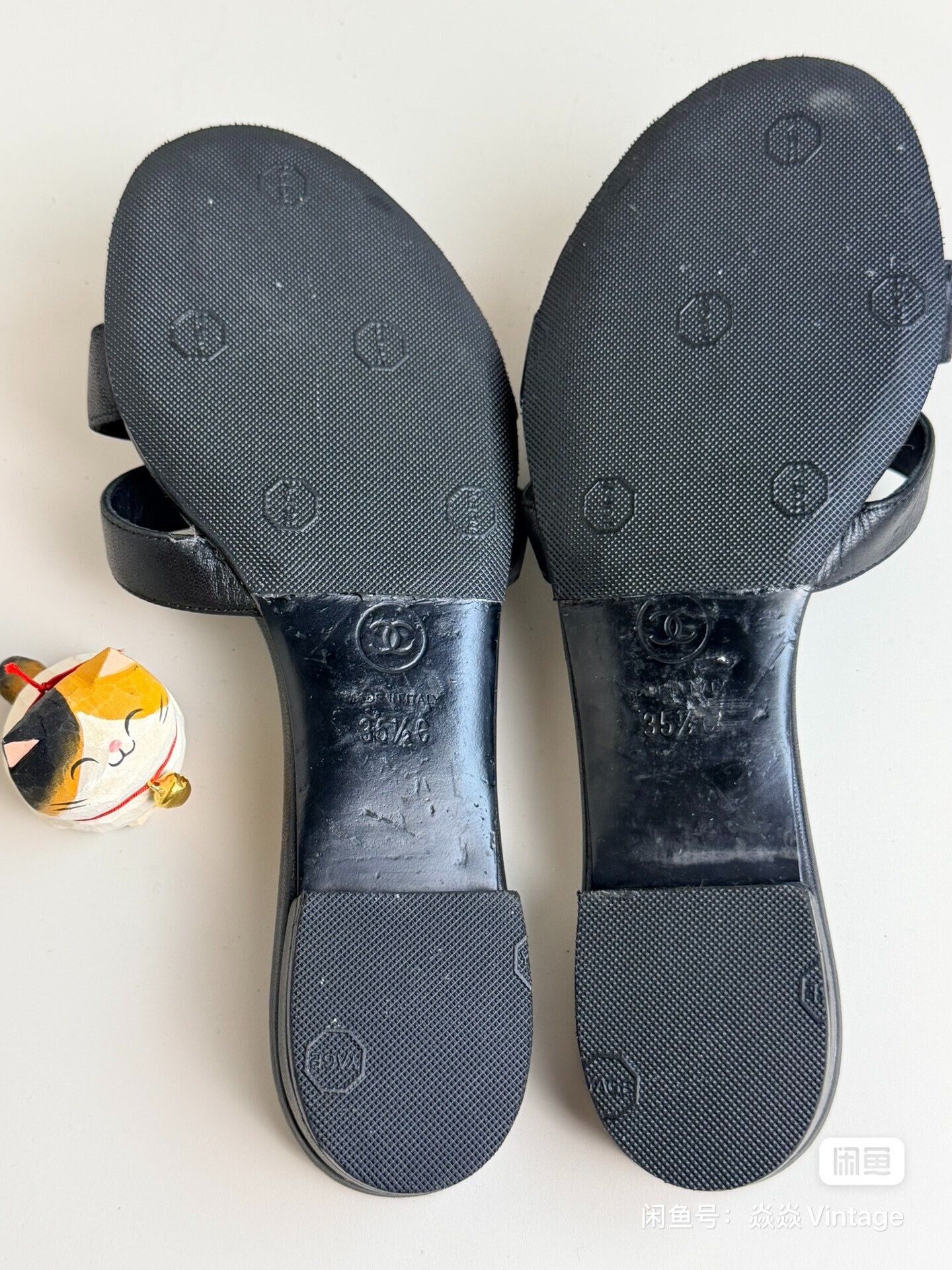 Chanel Chanel Black Sandals us_6-5 Women Size US 6.5 / IT 36.5 - 3 Thumbnail