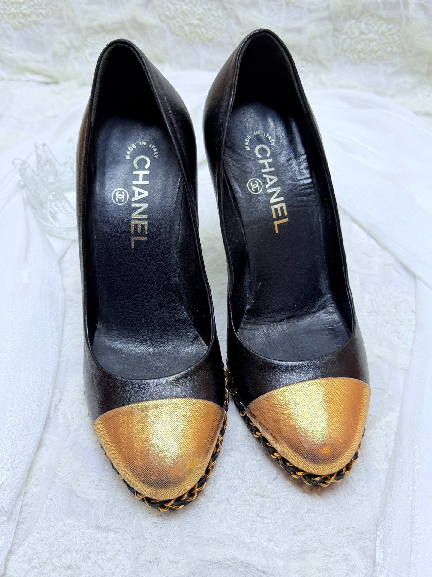 Chanel Chanel Black Lowtop Sneakers us_7 Women Size US 7 / IT 37 - 3 Thumbnail