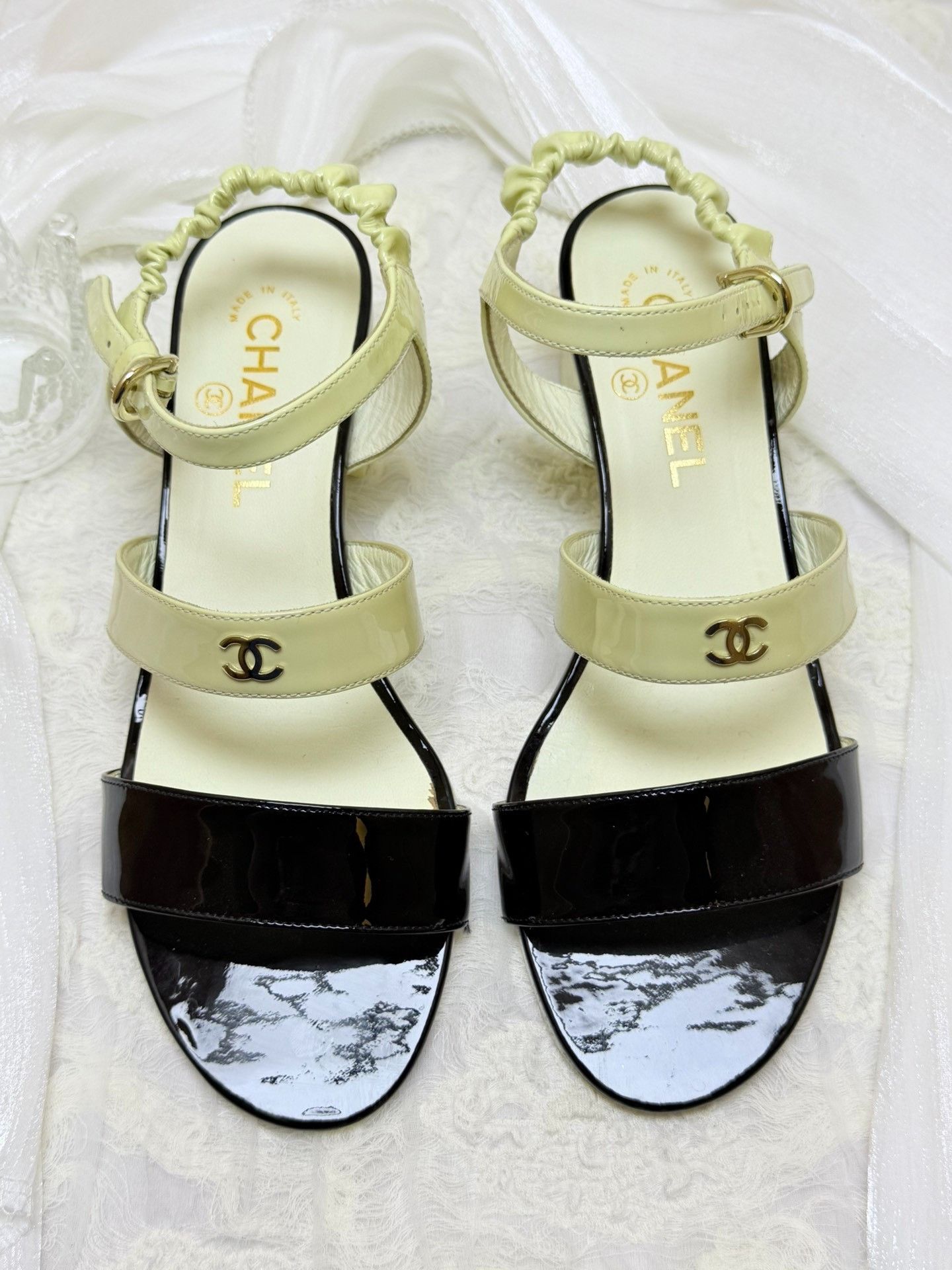 Chanel Chanel Retro Gold Sandals us_7-5 Women Size US 7.5 / IT 37.5 - 2 Thumbnail