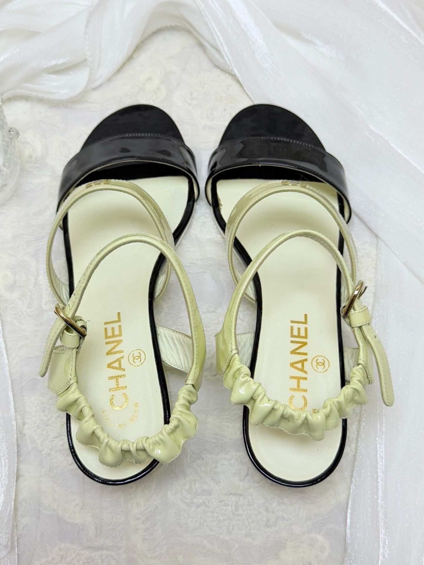 Chanel Chanel Retro Gold Sandals us_7-5 Women Size US 7.5 / IT 37.5 - 5 Thumbnail