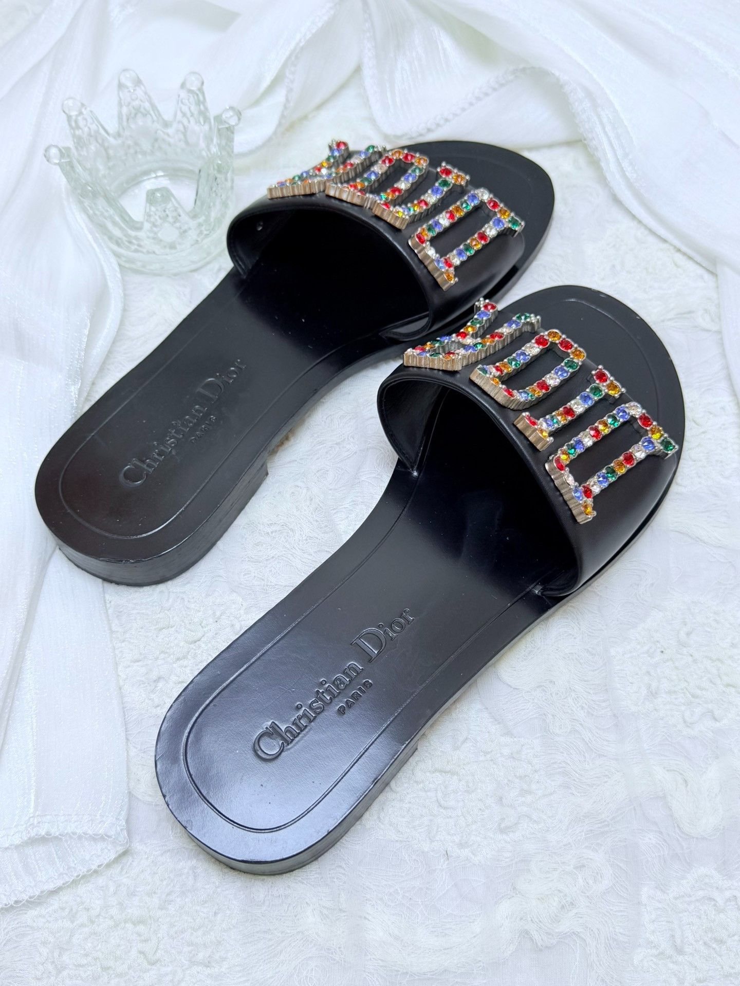 Dior Dior Multi Sandals us_6 Women Size US 6 / IT 36 - 2 Thumbnail