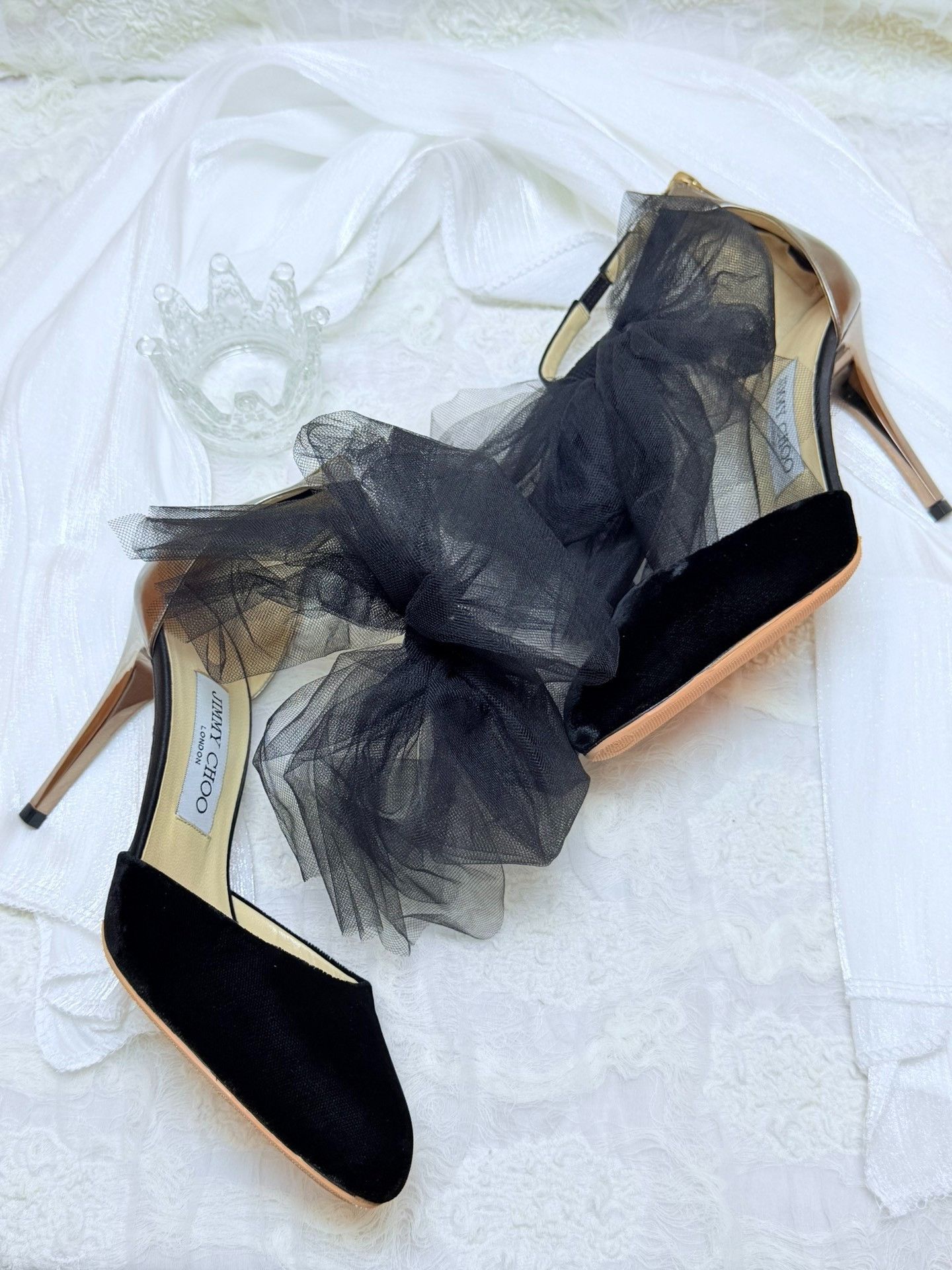 Jimmy Choo Jimmy Choo Velvet Sandals us_7-5 Women Size US 7.5 / IT 37.5 - 3 Thumbnail