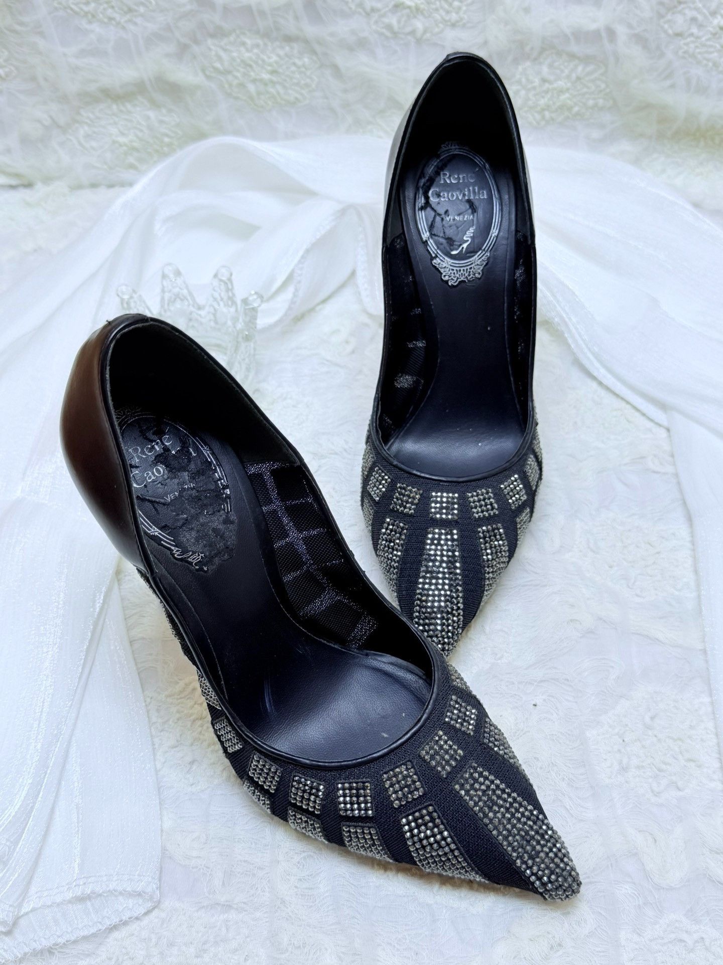 Rene Caovilla Rene Caovilla Black Lowtop Sneakers us_5 Women Size US 5 / IT 35 - 4 Thumbnail
