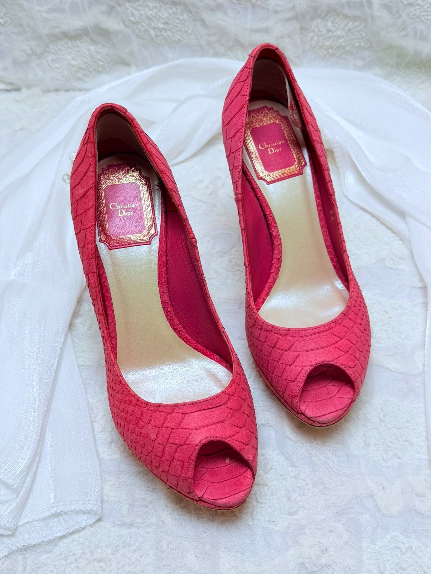 Dior Dior Pink Lowtop Sneakers us_6 Women Size US 6 / IT 36 - 2 Thumbnail