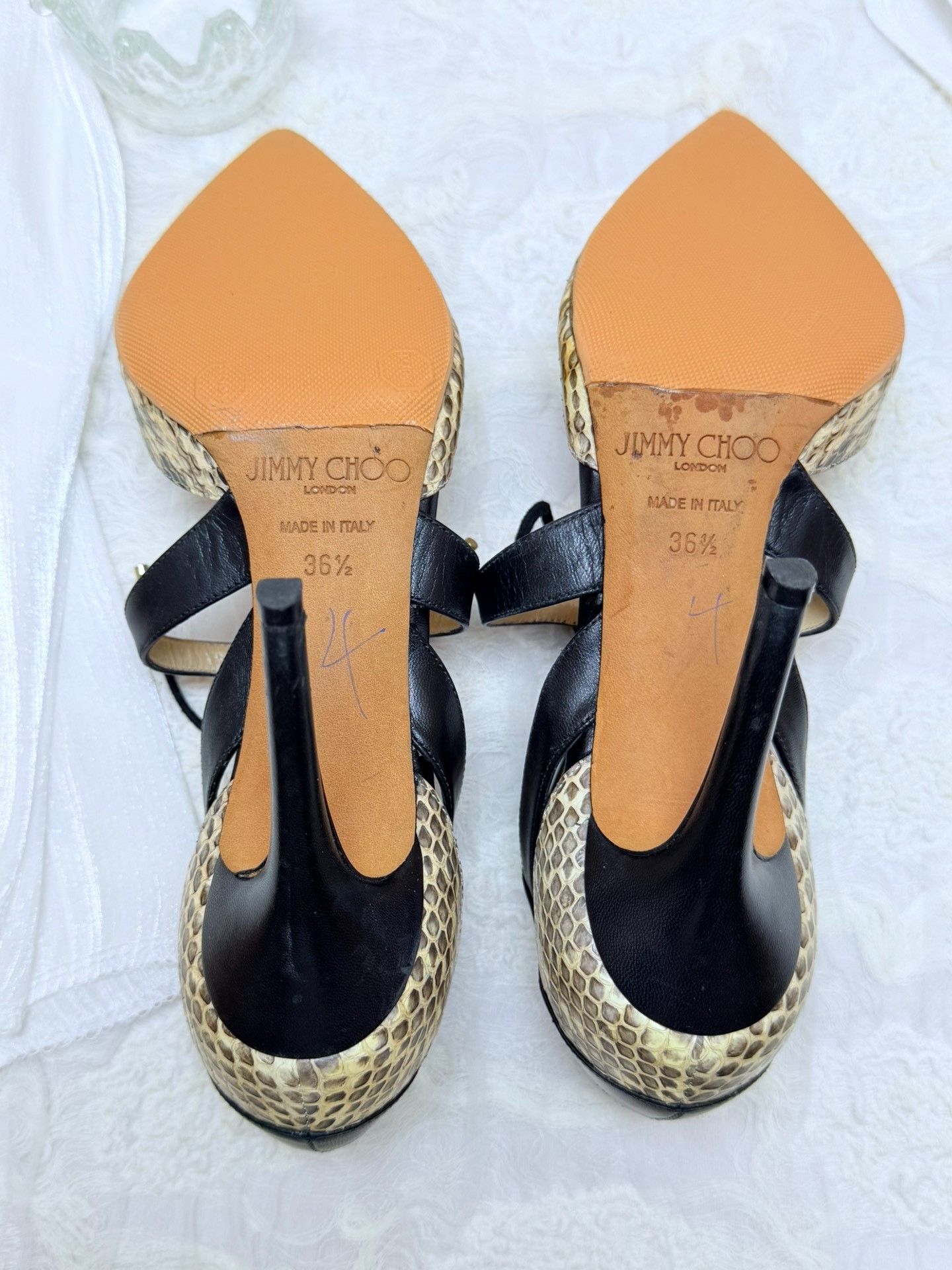 Jimmy Choo Jimmy Choo Animal Print Sandals us_6-5 Women Size US 6.5 / IT 36.5 - 6 Thumbnail
