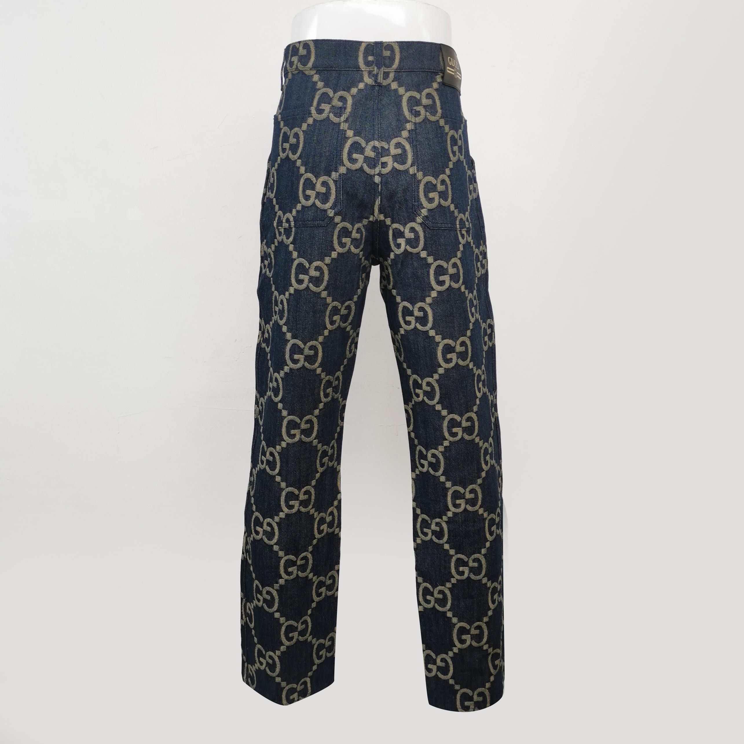 Gucci Gucci GG Monogram Denim Jeans Size 32 Size US 32 / EU 48 - 2 Thumbnail
