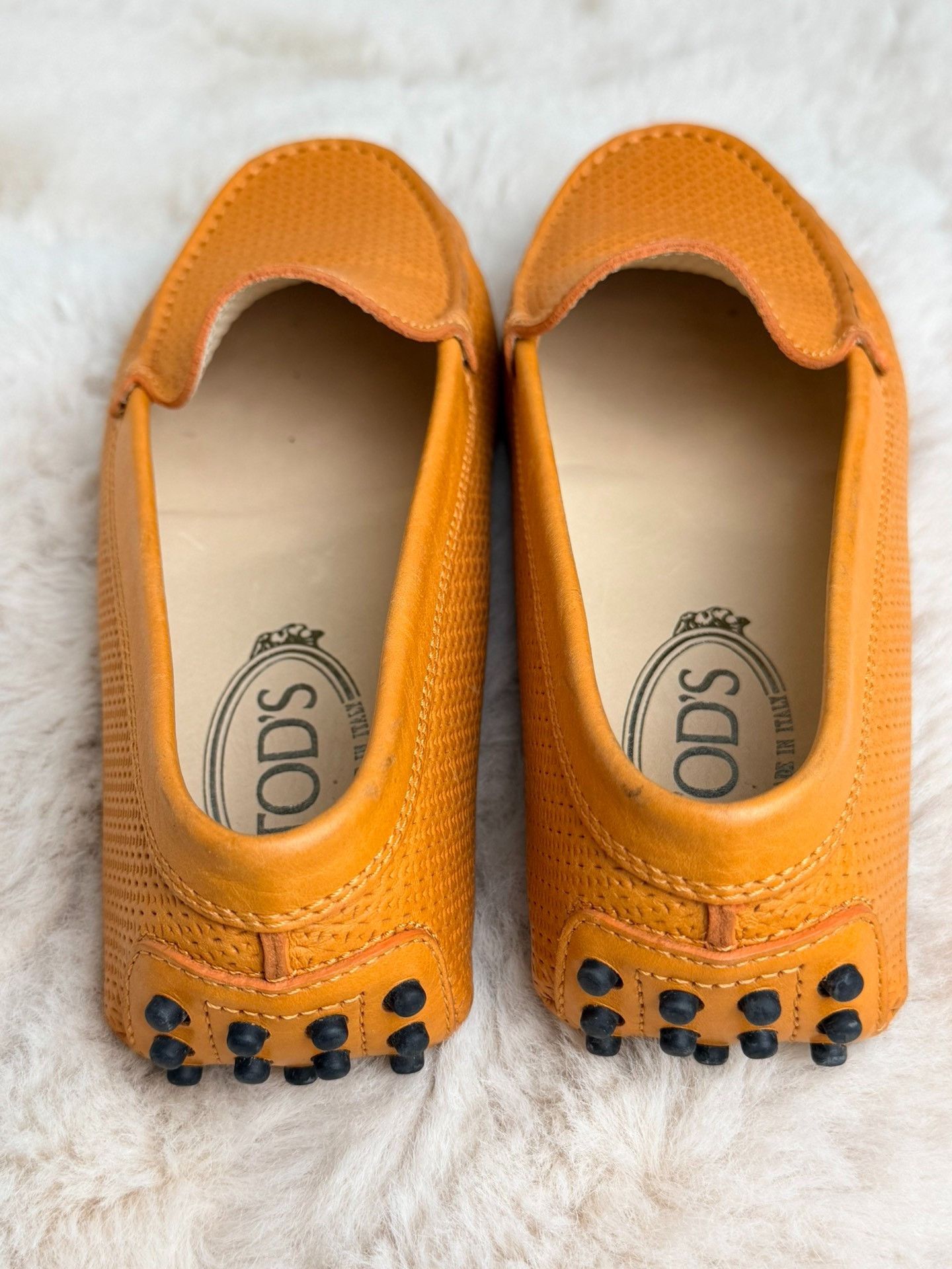 Tod's Tod's Leather Orange Lowtop Sneakers us_6 Women Size US 6 / IT 36 - 6 Thumbnail