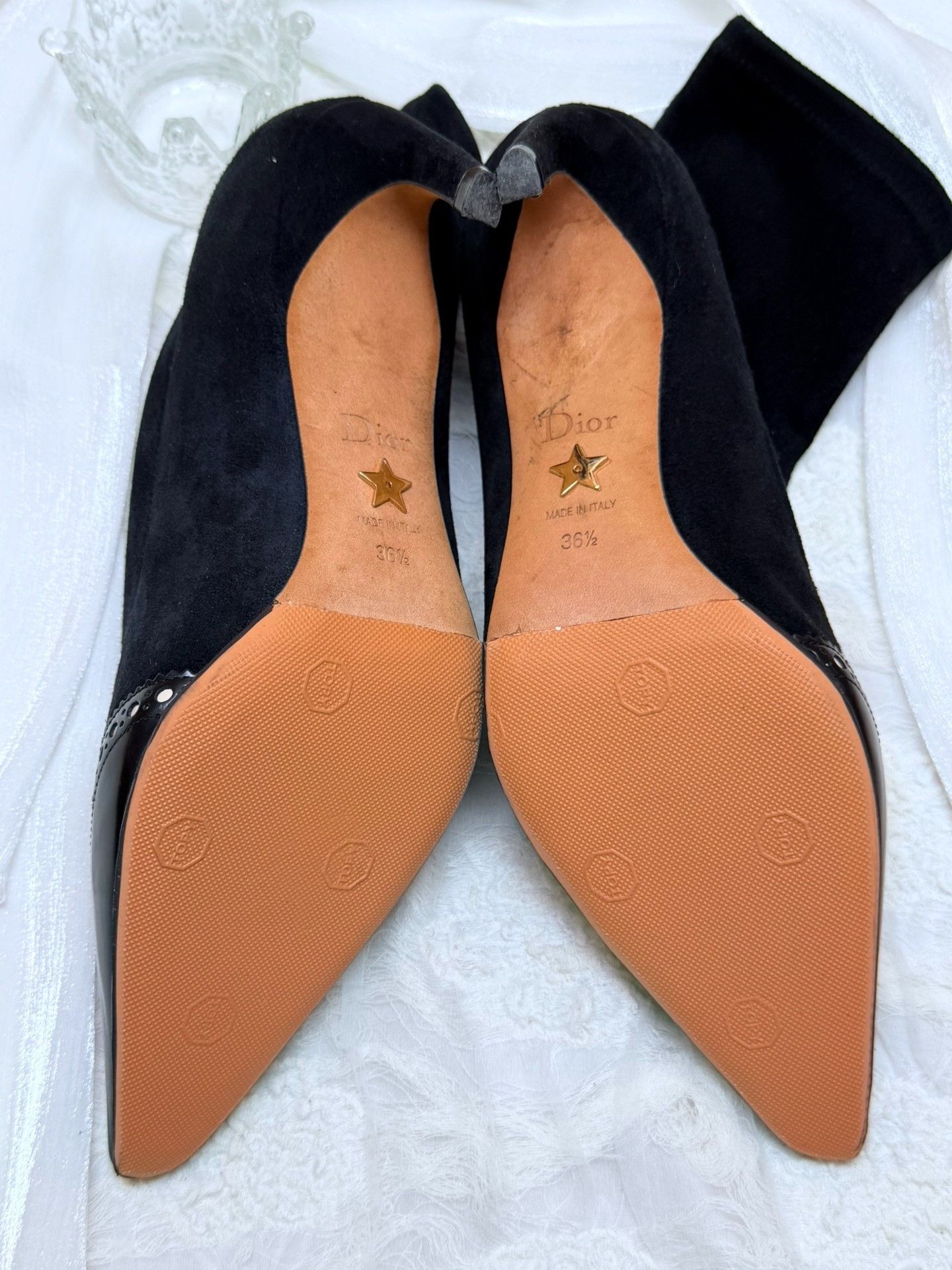 Dior Dior Suede Black Boots us_7 Women Size US 7 / IT 37 - 7 Thumbnail