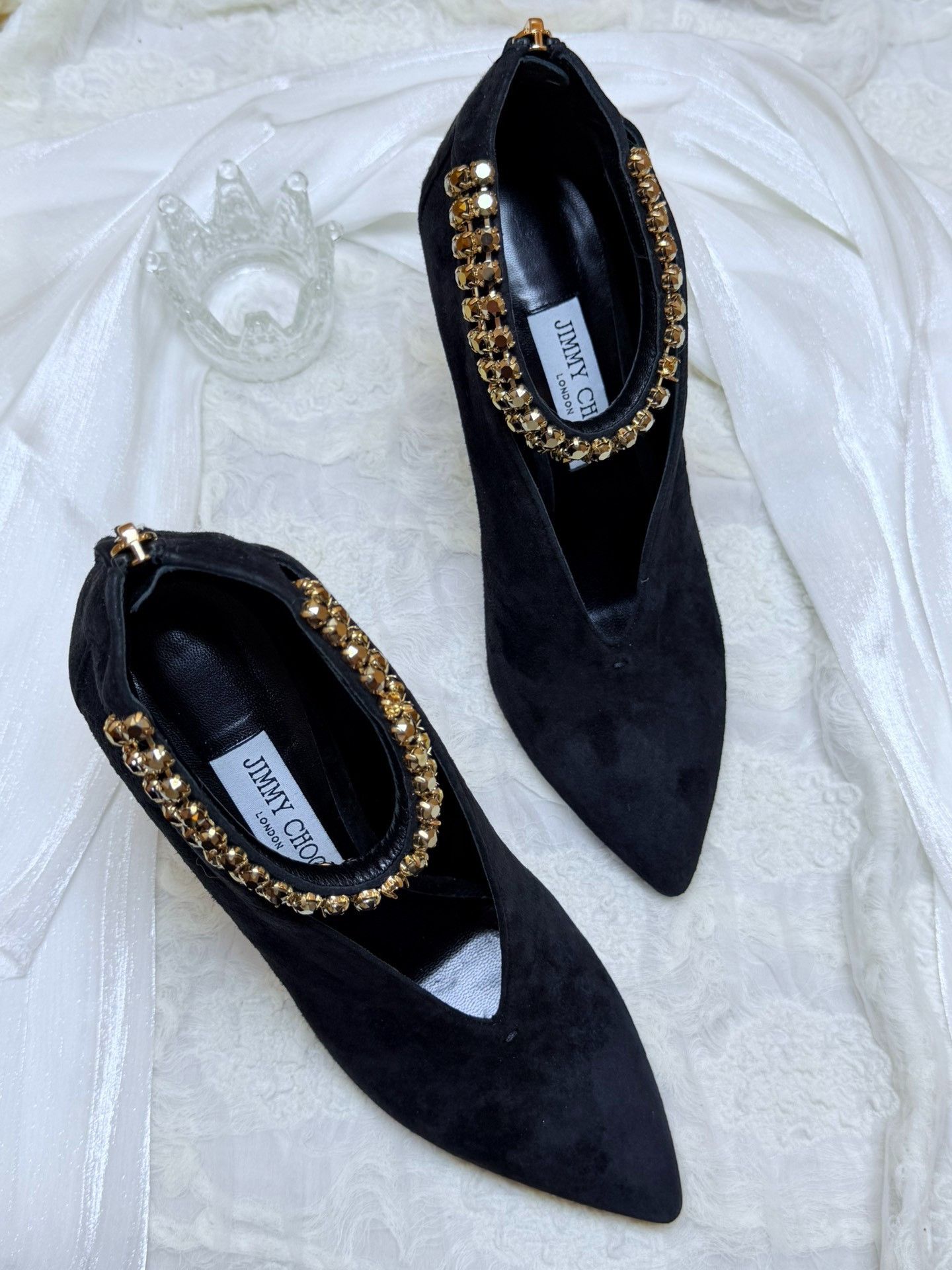Jimmy Choo Jimmy Choo Suede Gold Boots us_8-5 Women Size US 8.5 / IT 38.5 - 4 Thumbnail