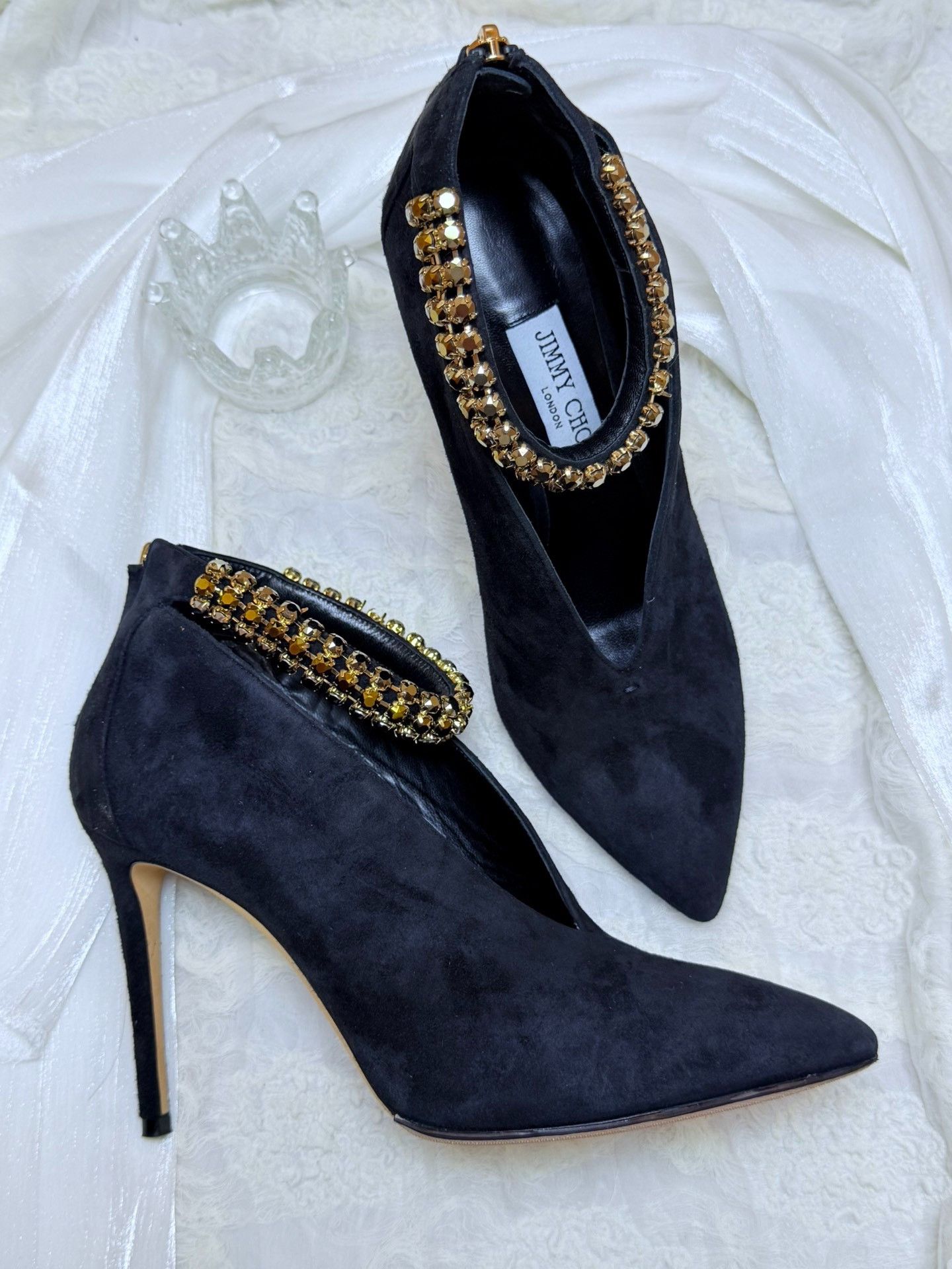 Jimmy Choo Jimmy Choo Suede Gold Boots us_8-5 Women Size US 8.5 / IT 38.5 - 5 Thumbnail