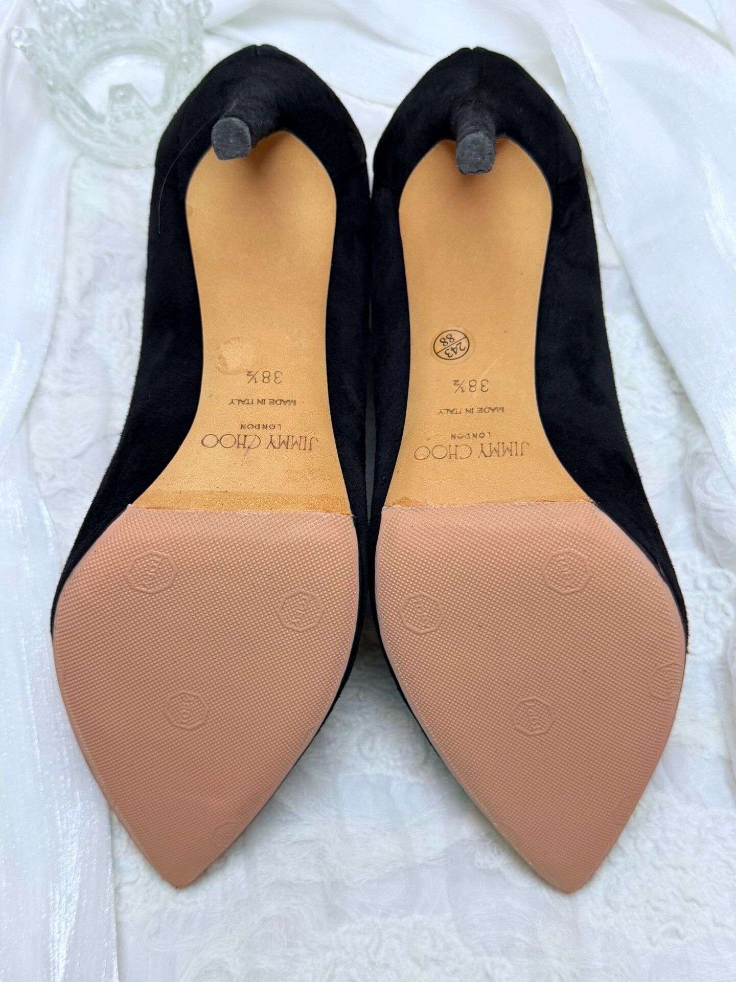 Jimmy Choo Jimmy Choo Suede Gold Boots us_8-5 Women Size US 8.5 / IT 38.5 - 7 Thumbnail