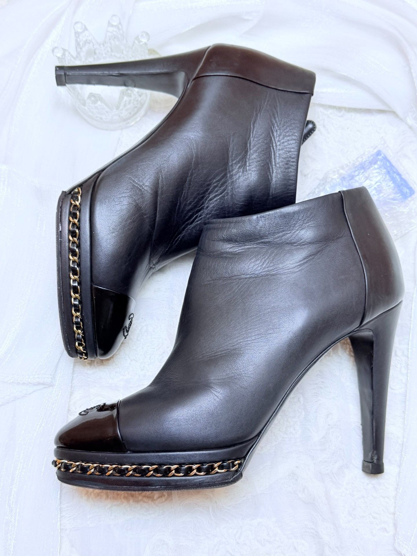 Chanel Chanel Leather Black Boots us_6-5 Women Size US 6.5 / IT 36.5 - 2 Thumbnail