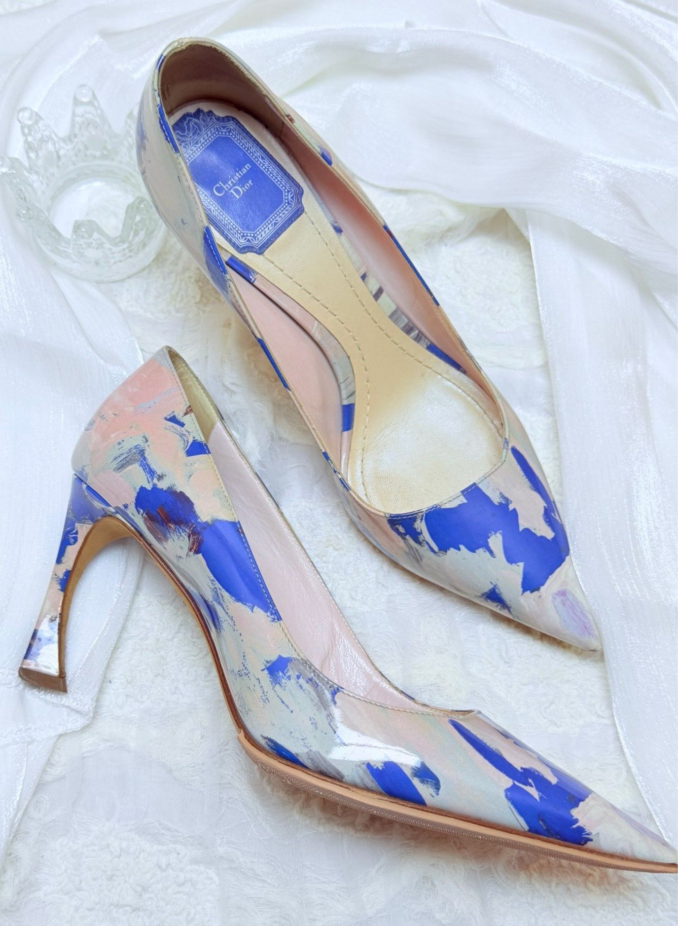 Dior Dior Patent Printed Lowtop Sneakers us_7-5 Women Size US 7.5 / IT 37.5 - 4 Thumbnail