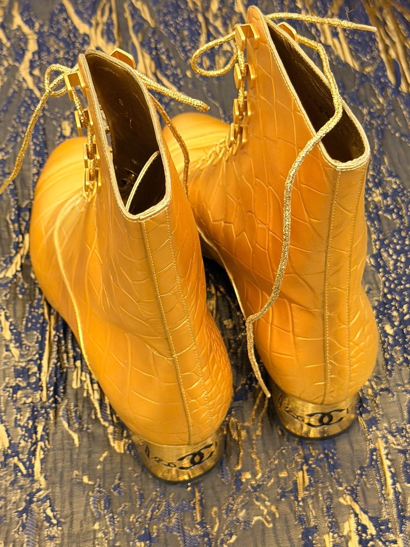 Chanel Chanel Gold Boots us_7-5 Women Size US 7.5 / IT 37.5 - 4 Thumbnail