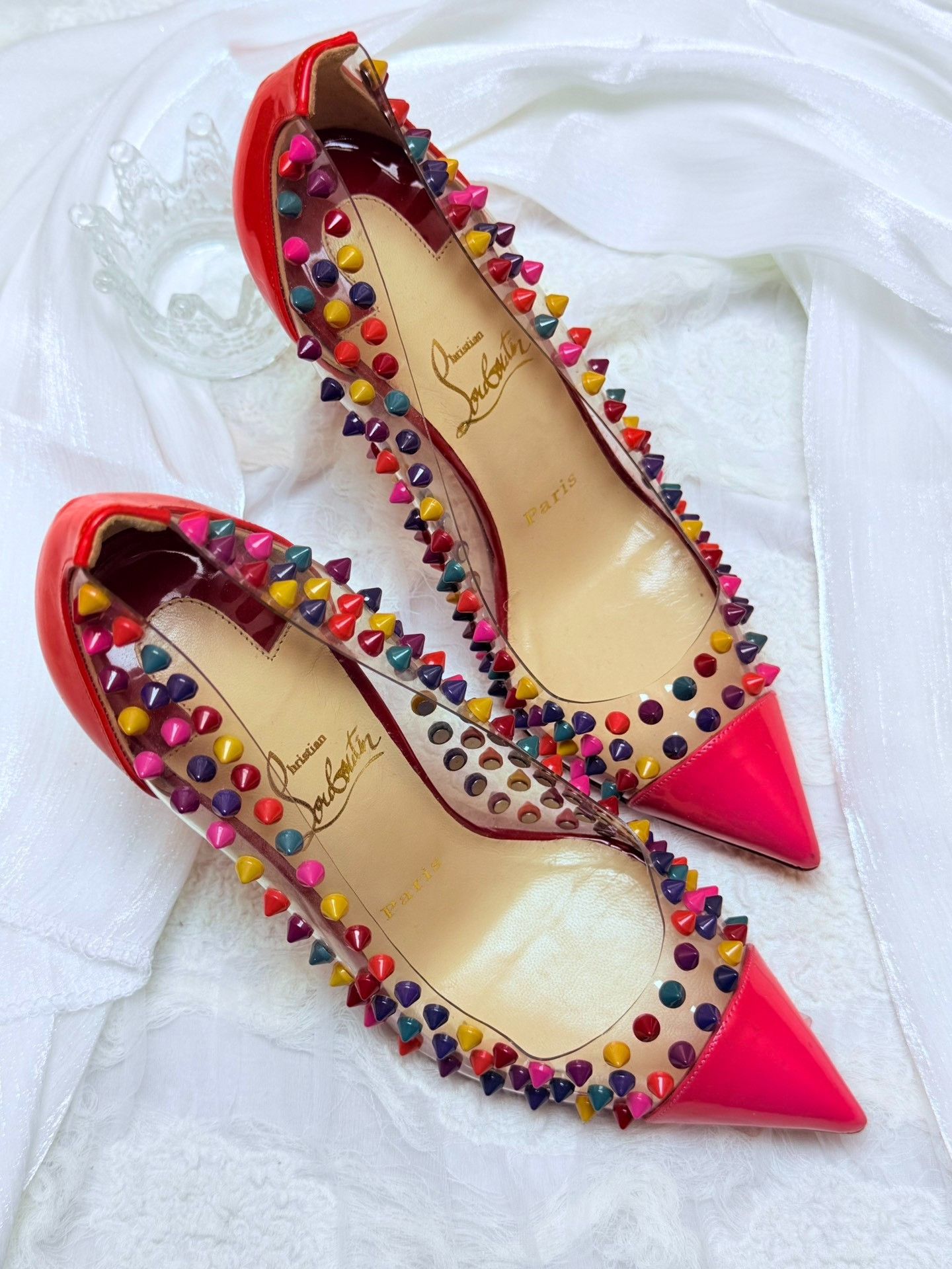 Christian Louboutin Christian Louboutin Red Lowtop Sneakers us_8 Women Size US 8 / IT 38 - 2 Thumbnail