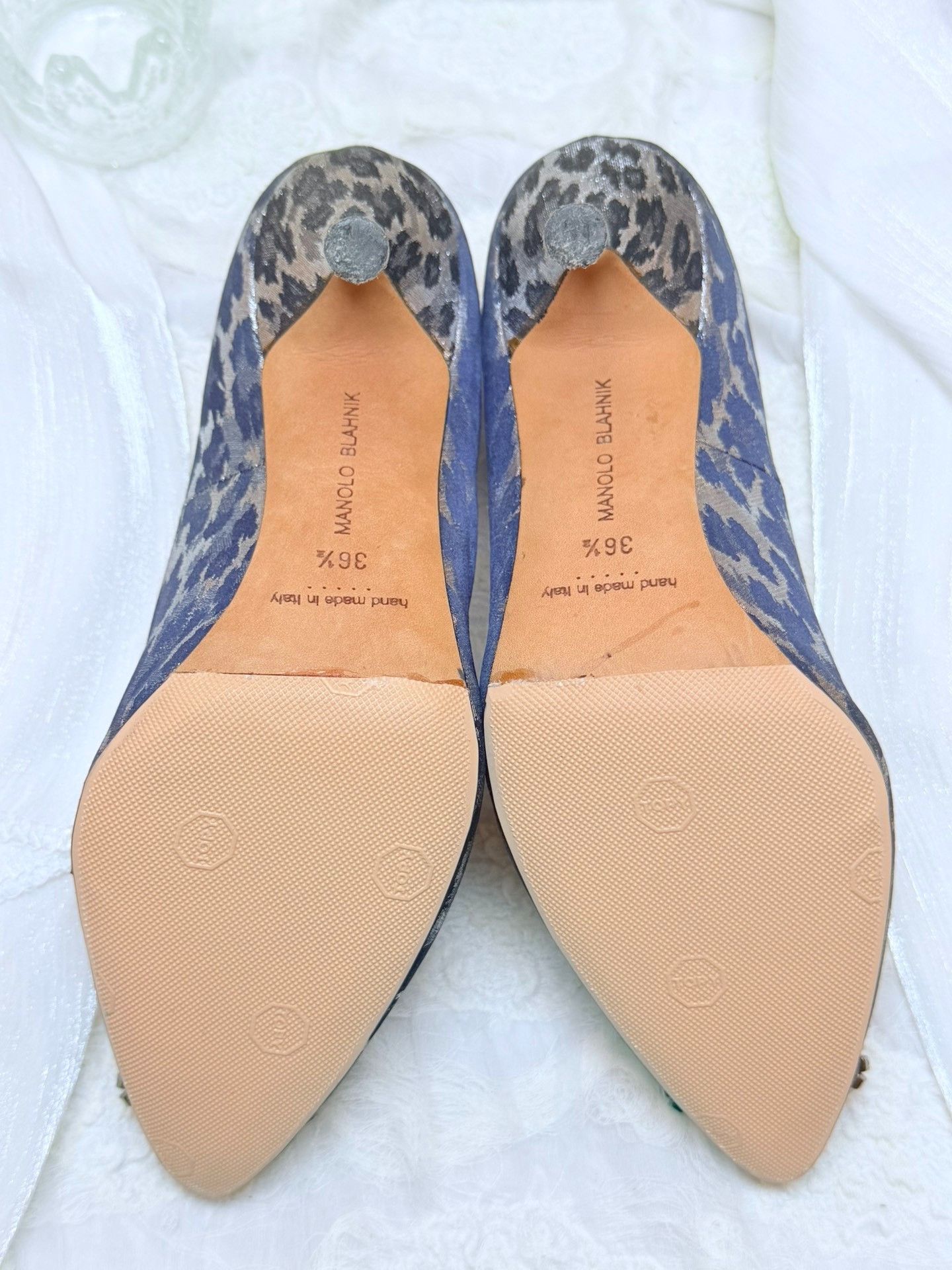 Manolo Blahnik Manolo Blahnik Animal Print Gray Lowtop Sneakers us_6 Women Size US 6 / IT 36 - 5 Thumbnail