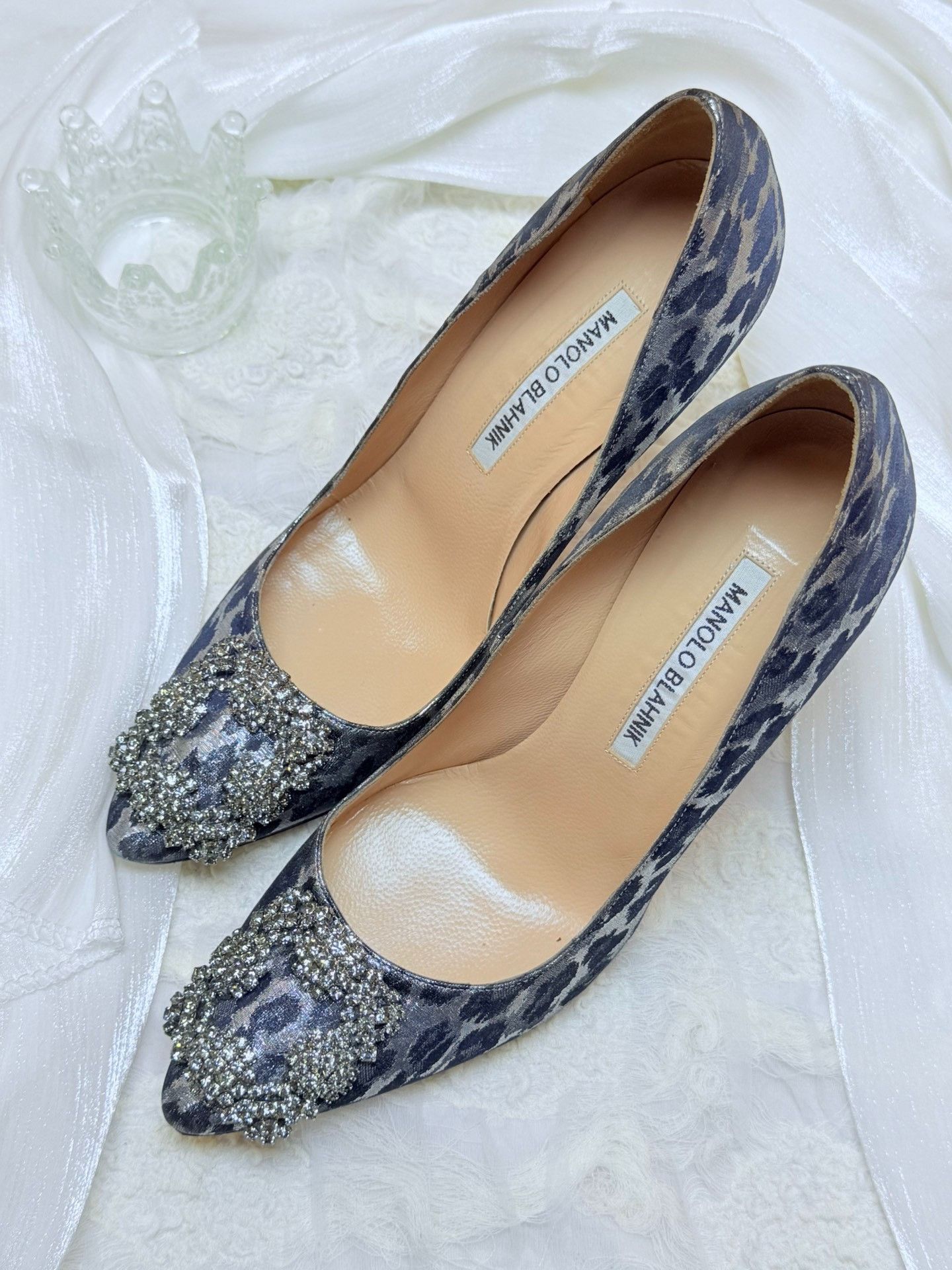 Manolo Blahnik Manolo Blahnik Animal Print Gray Lowtop Sneakers us_6 Women Size US 6 / IT 36 - 3 Thumbnail