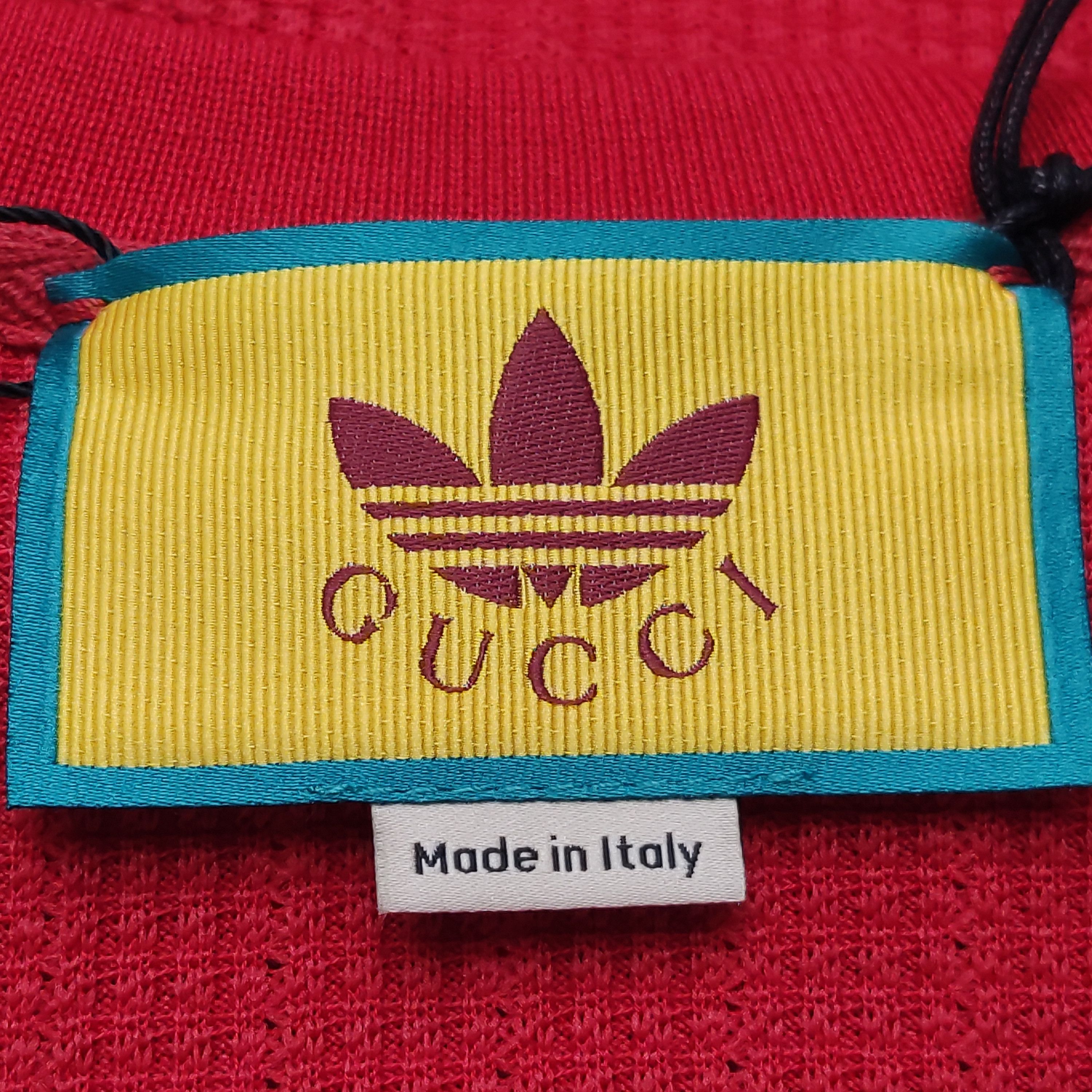 Gucci Adidas x Gucci Red Striped Logo T-Shirt XS Size US XS / EU 42 / 0 - 6 Thumbnail