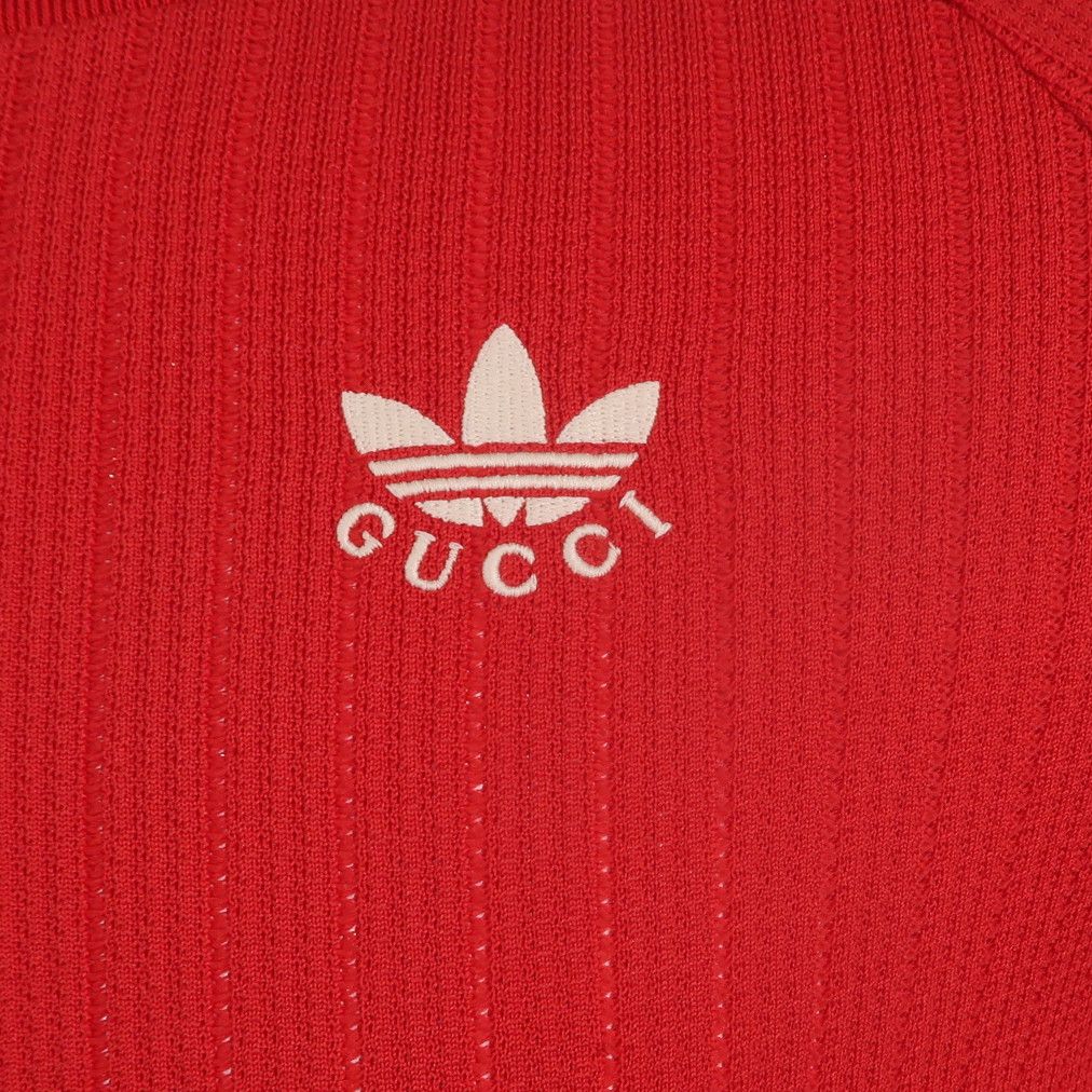 Gucci Adidas x Gucci Red Striped Logo T-Shirt XS Size US XS / EU 42 / 0 - 3 Thumbnail
