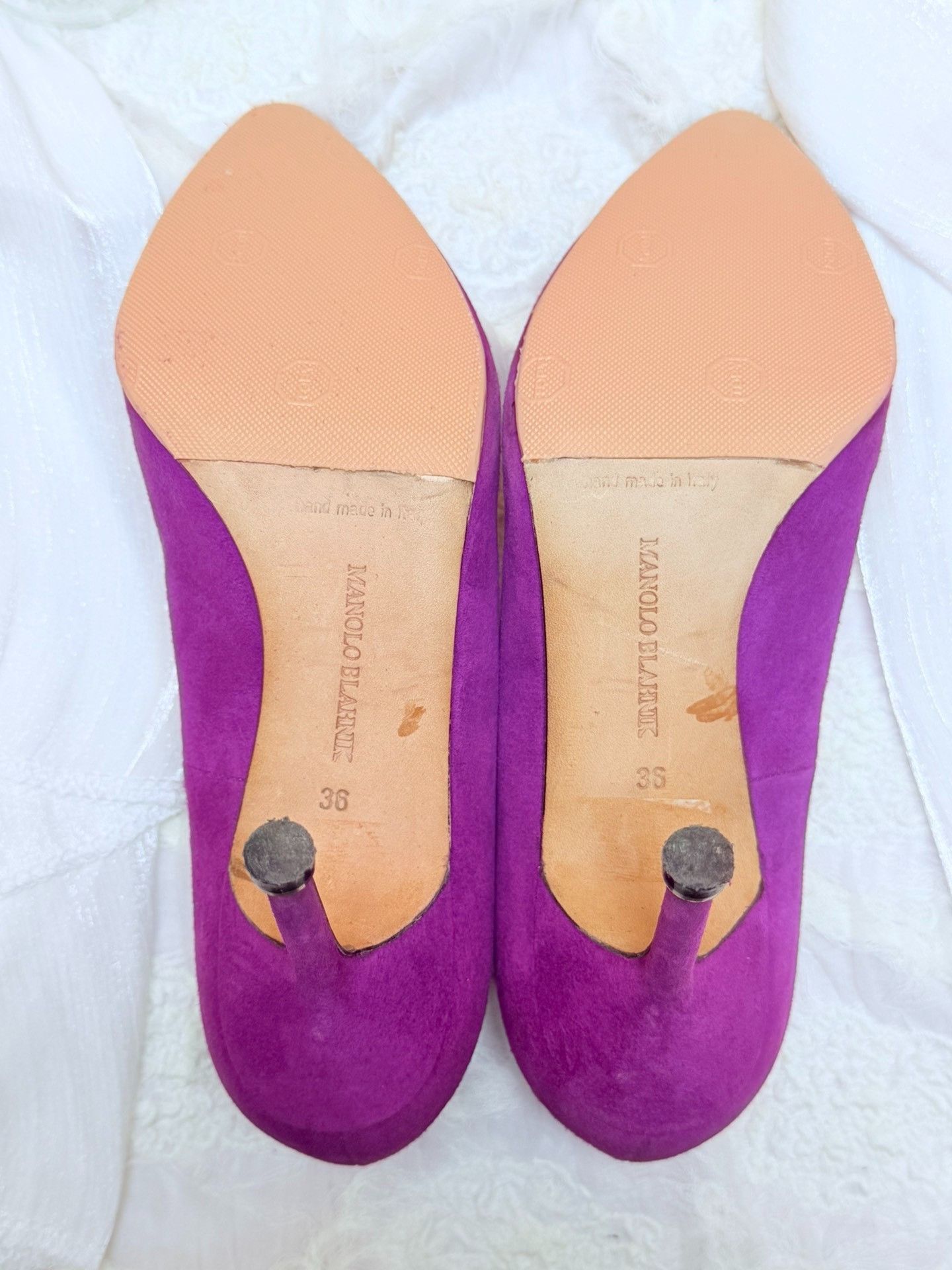 Manolo Blahnik Manolo Blahnik Purple Lowtop Sneakers us_6 Women Size US 6 / IT 36 - 4 Thumbnail