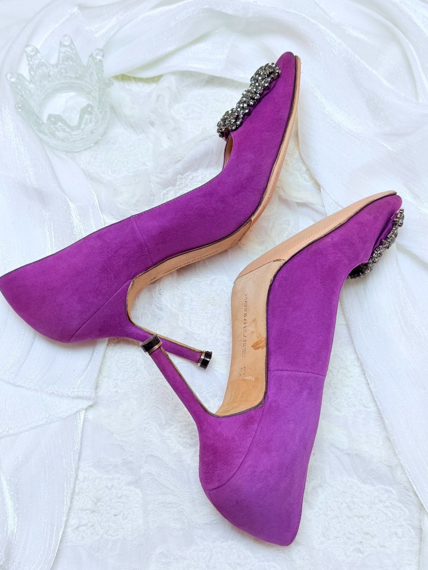 Manolo Blahnik Manolo Blahnik Purple Lowtop Sneakers us_6 Women Size US 6 / IT 36 - 6 Thumbnail
