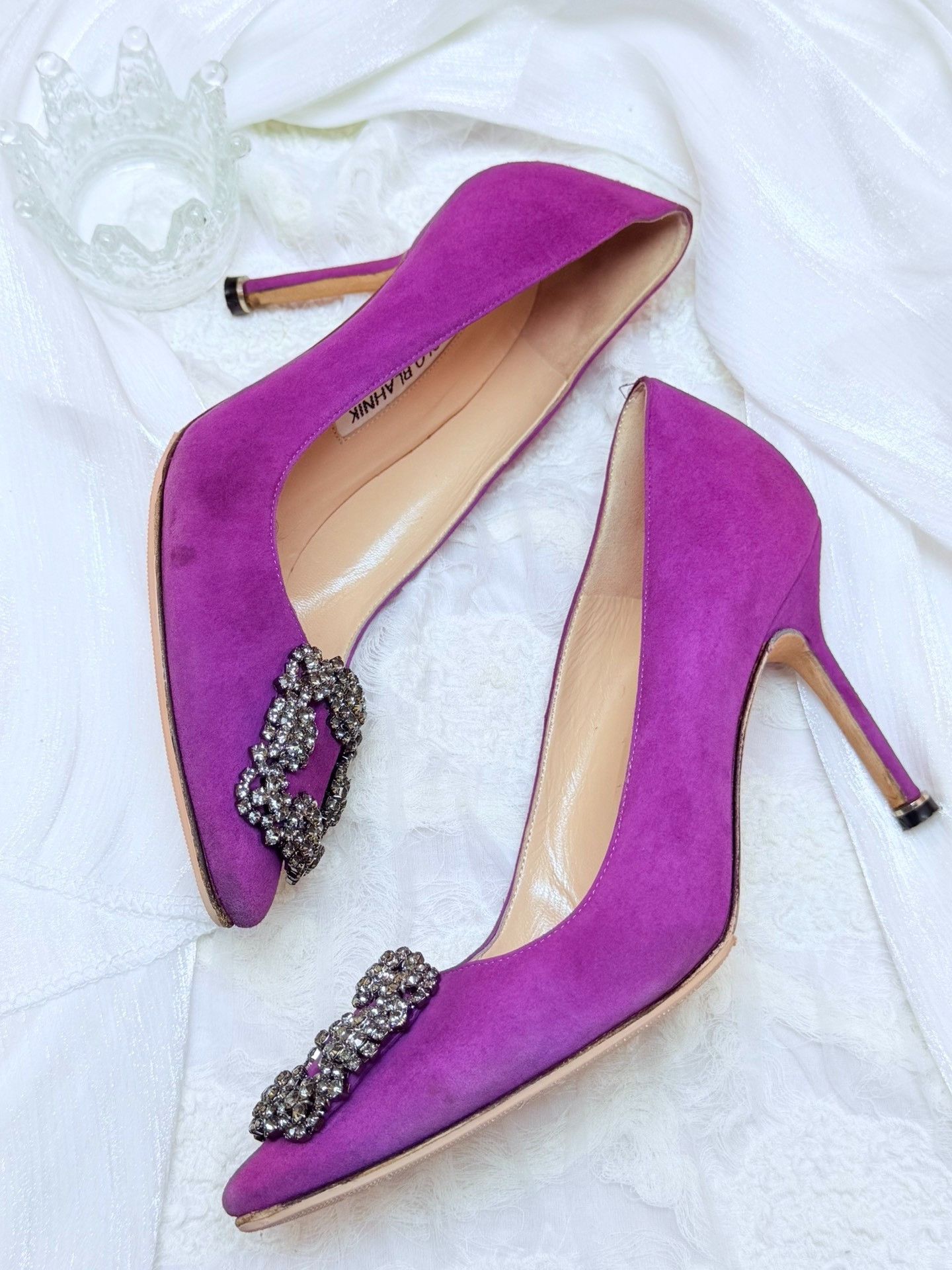 Manolo Blahnik Manolo Blahnik Purple Lowtop Sneakers us_6 Women Size US 6 / IT 36 - 3 Thumbnail