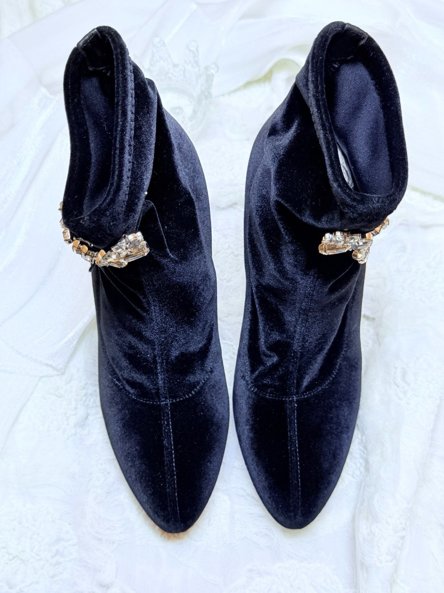Giuseppe Zanotti Giuseppe Zanotti Velvet Boots us_5-5 Women Size US 5.5 / IT 35.5 - 3 Thumbnail