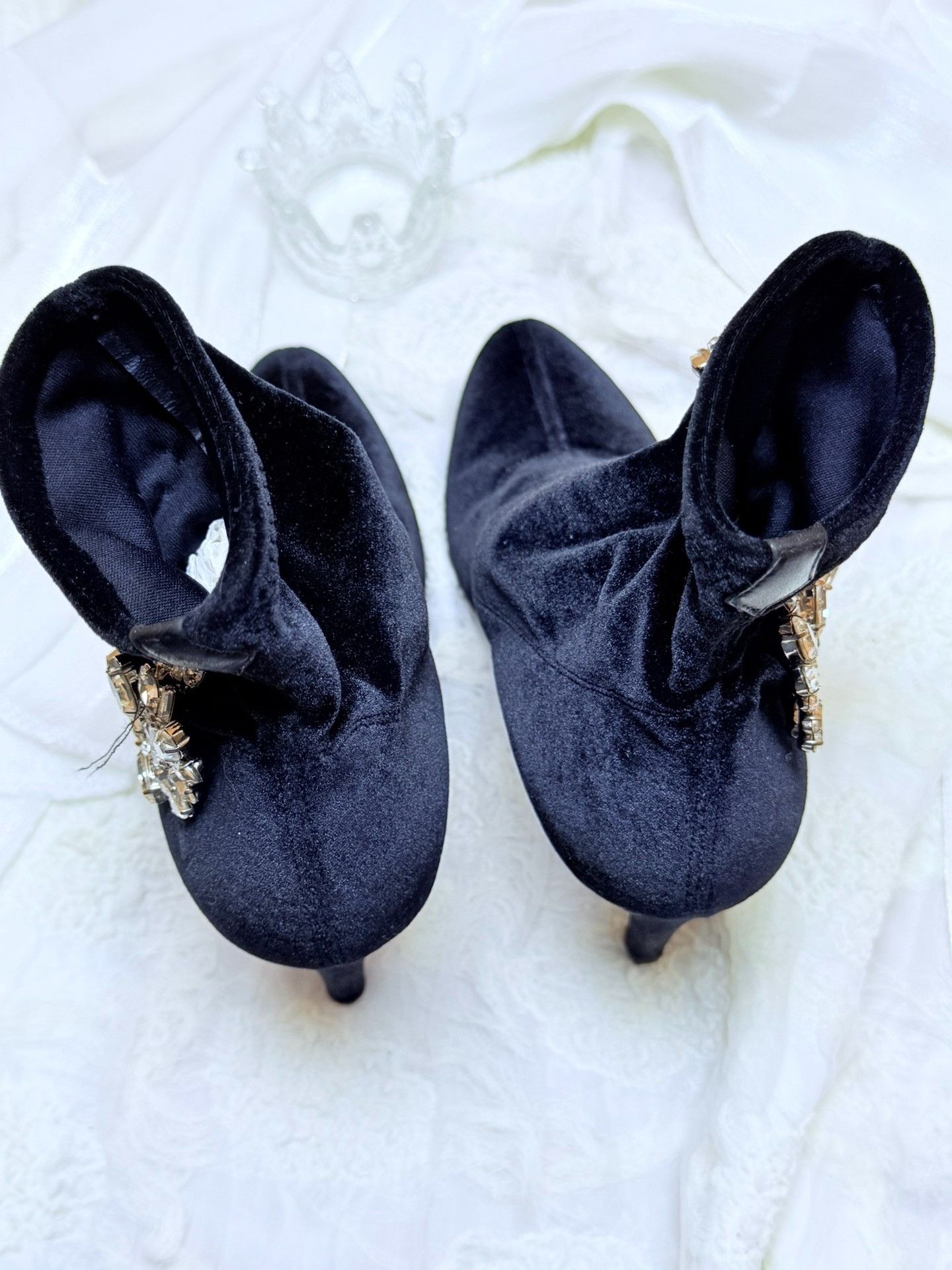 Giuseppe Zanotti Giuseppe Zanotti Velvet Boots us_5-5 Women Size US 5.5 / IT 35.5 - 4 Thumbnail