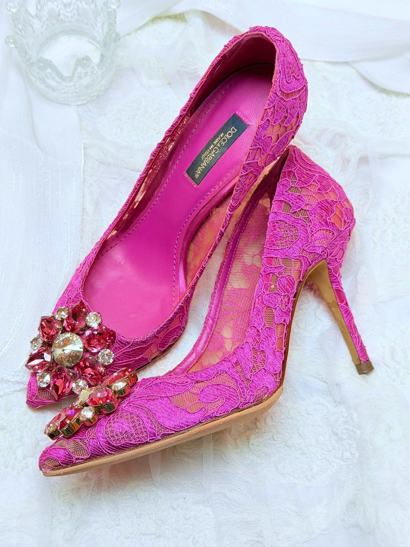 Dolce & Gabbana Dolce & Gabbana Pink Lowtop Sneakers us_5 Women Size US 5 / IT 35 - 2 Thumbnail