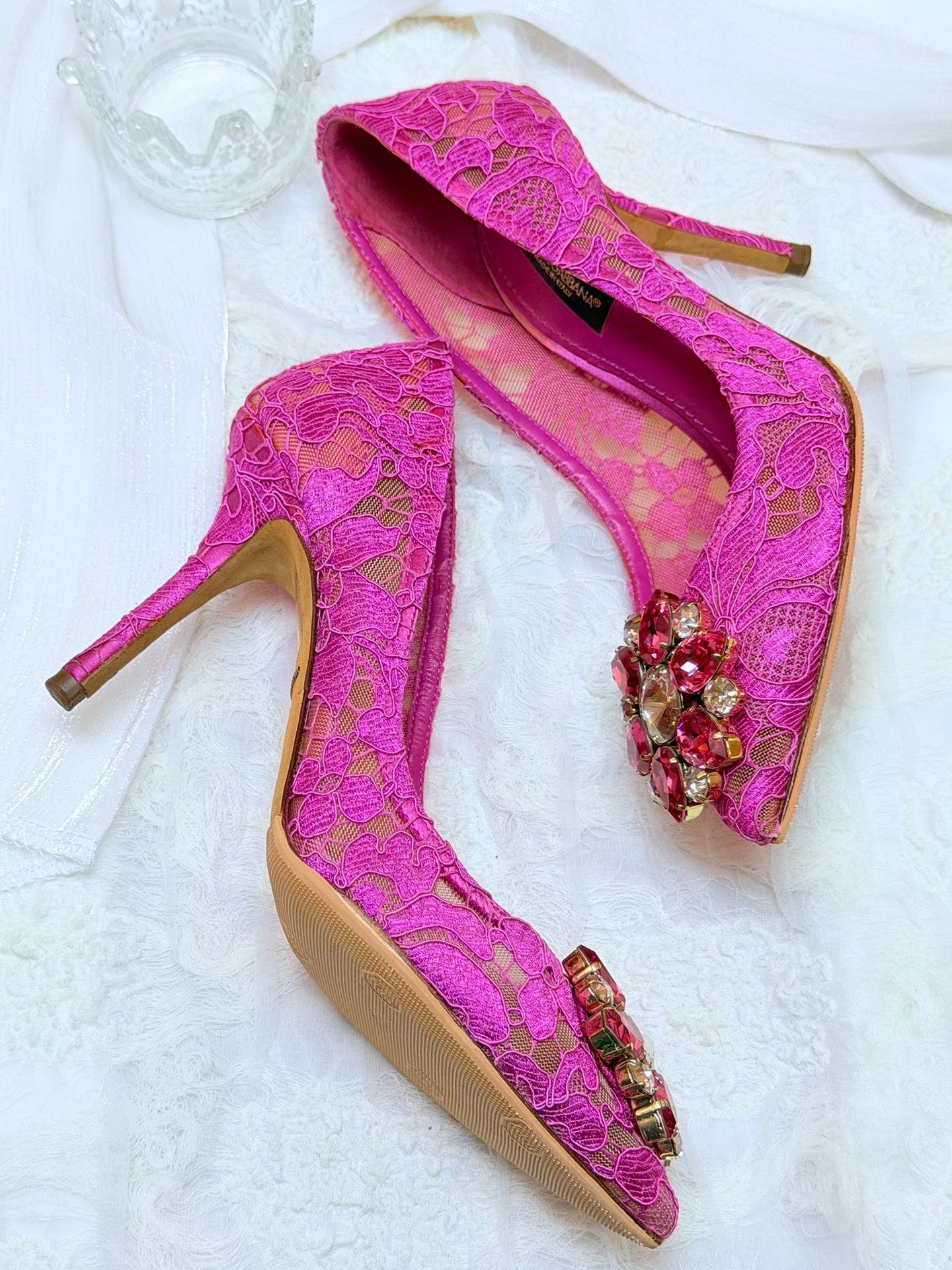 Dolce & Gabbana Dolce & Gabbana Pink Lowtop Sneakers us_5 Women Size US 5 / IT 35 - 3 Thumbnail