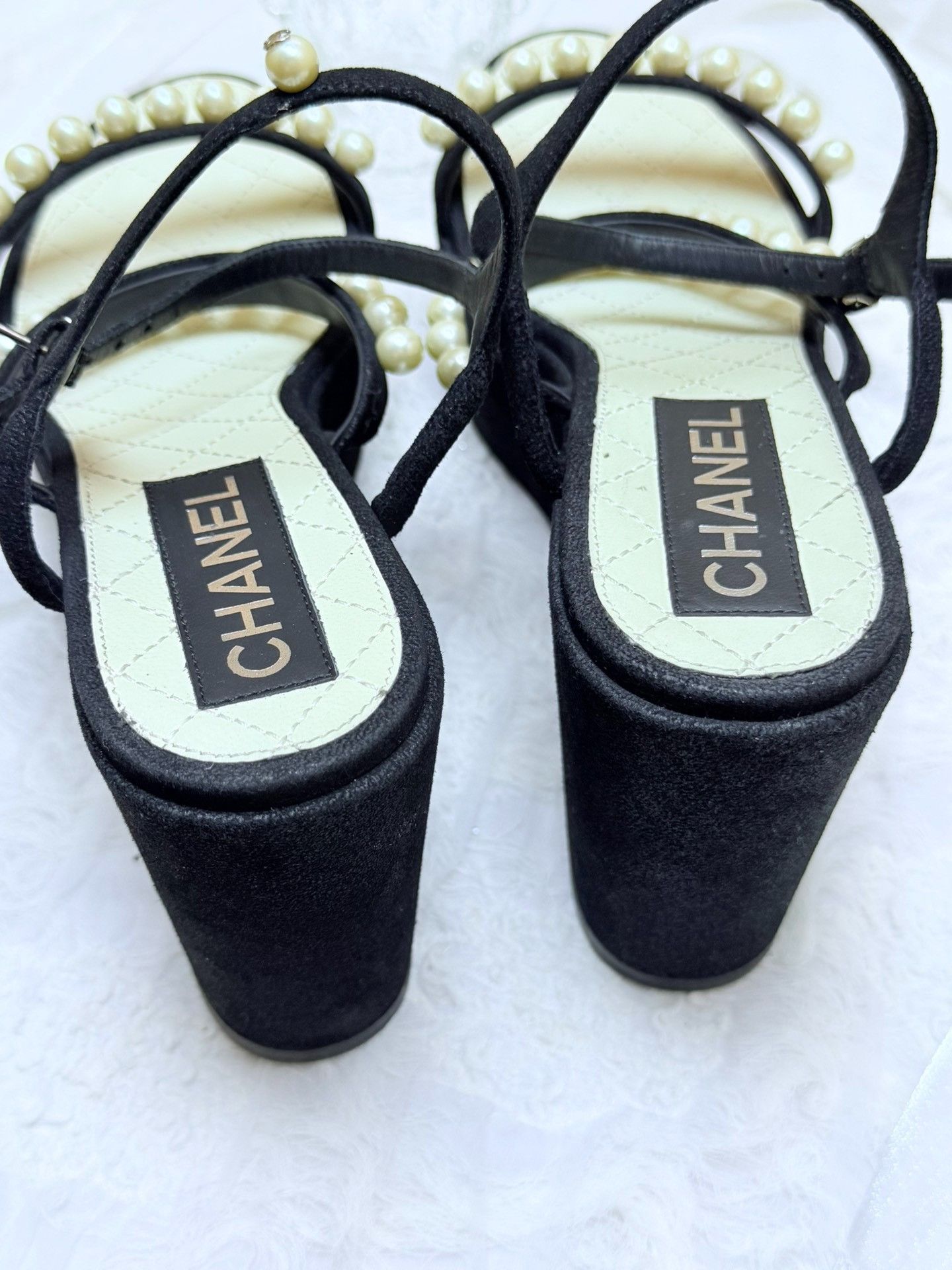 Chanel Chanel Black Sandals us_8-5 Women Size US 8.5 / IT 38.5 - 4 Thumbnail