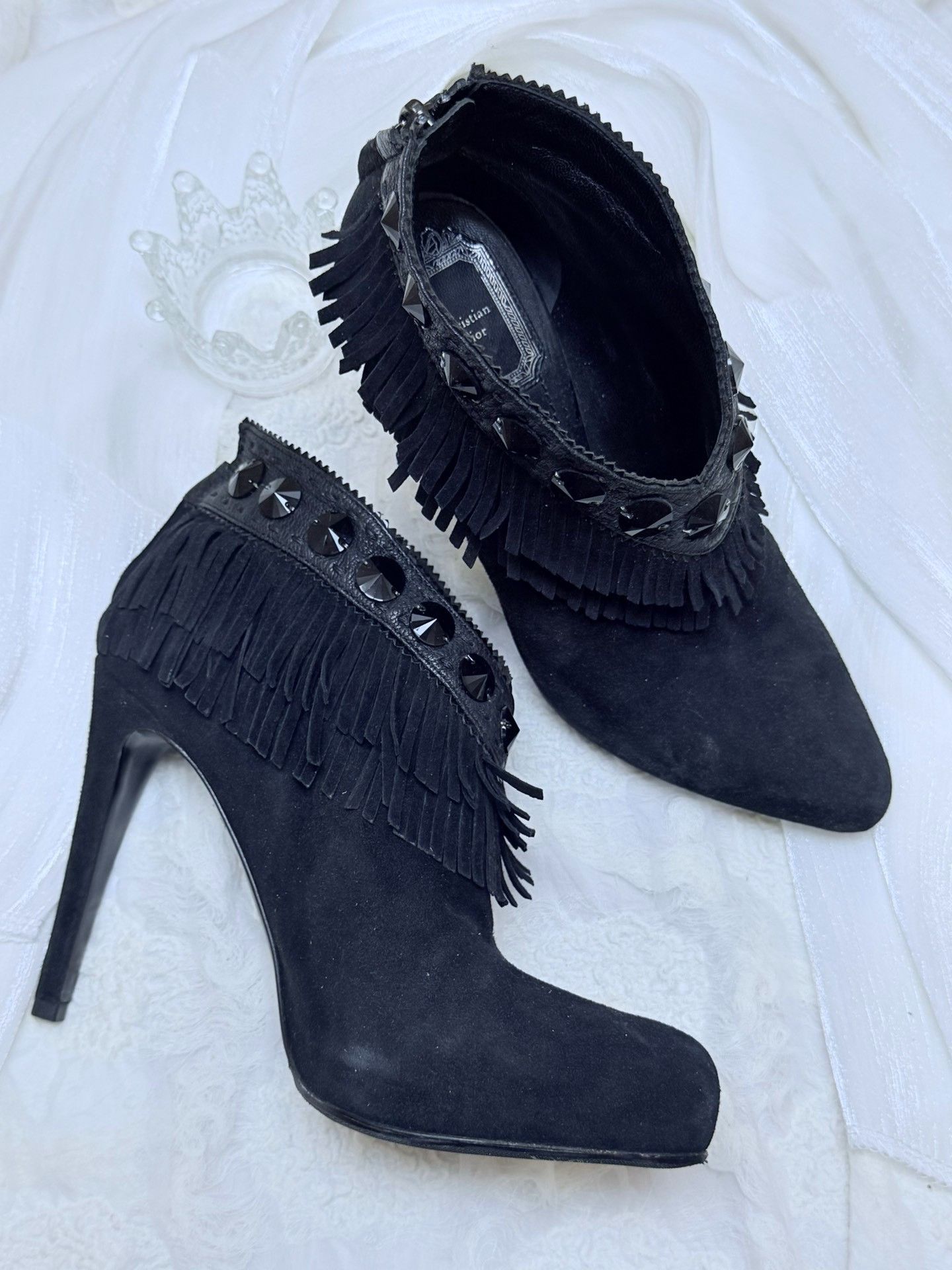 Dior Dior Suede Black Boots us_7 Women Size US 7 / IT 37 - 3 Thumbnail