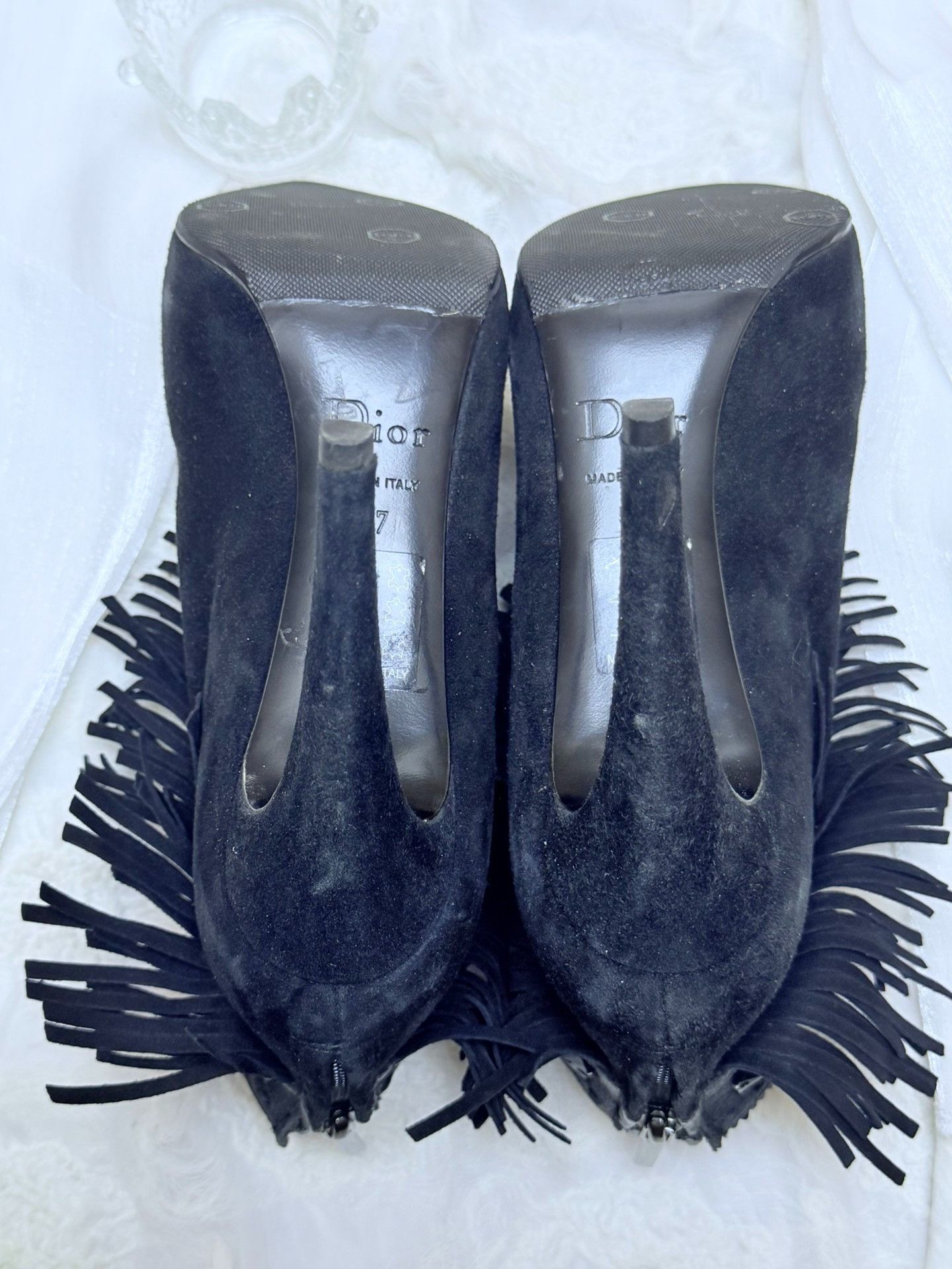 Dior Dior Suede Black Boots us_7 Women Size US 7 / IT 37 - 4 Thumbnail