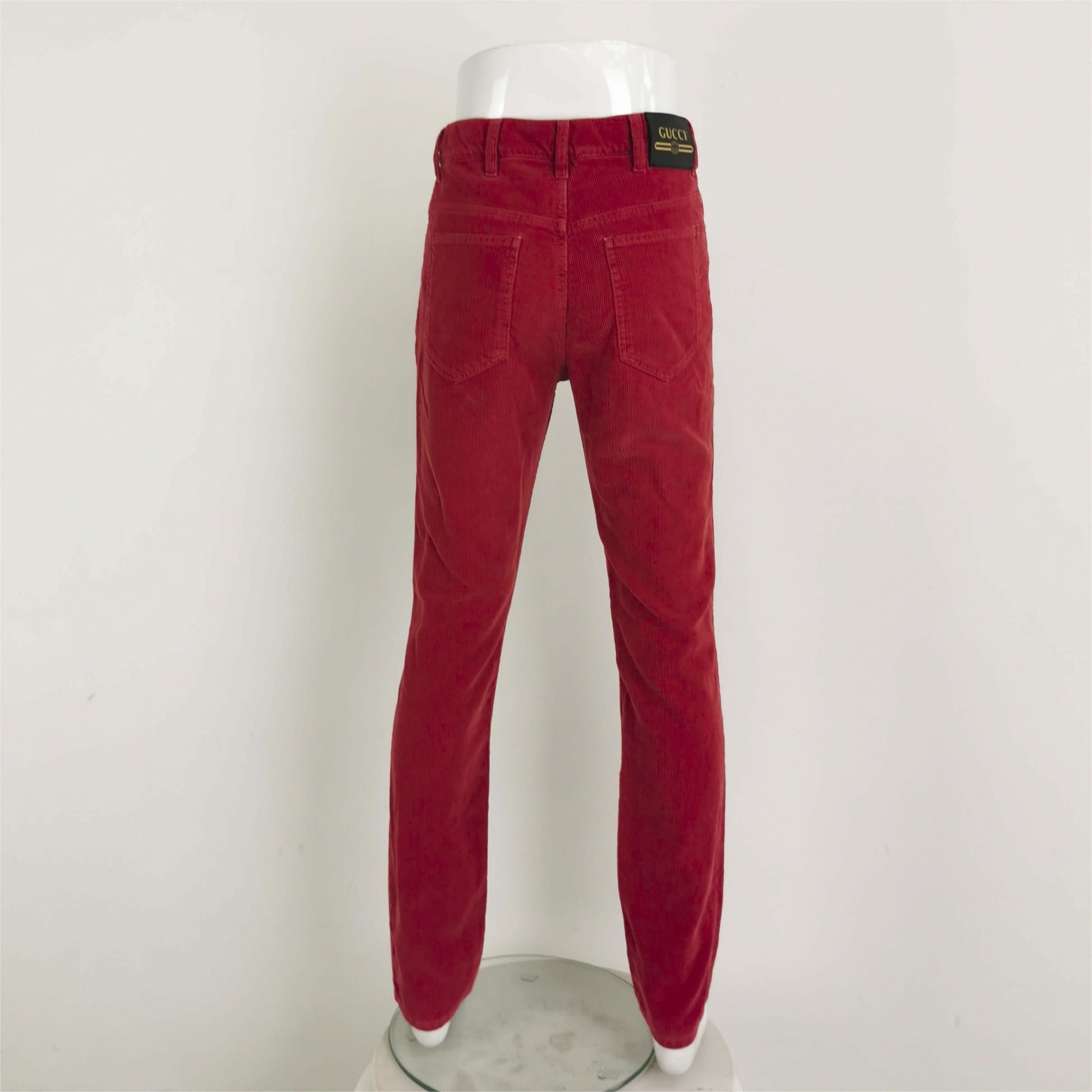 Gucci Gucci Red Corduroy Casual Pants 29 Size US 29 - 3 Thumbnail